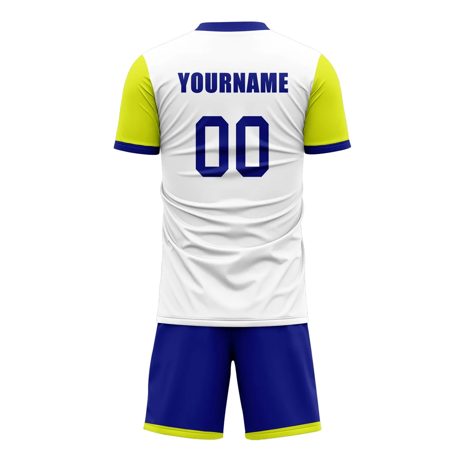 Gift Ideas,Custom White Yellow Soccer Sets Jersey Personalized SCJ101-D020131-8