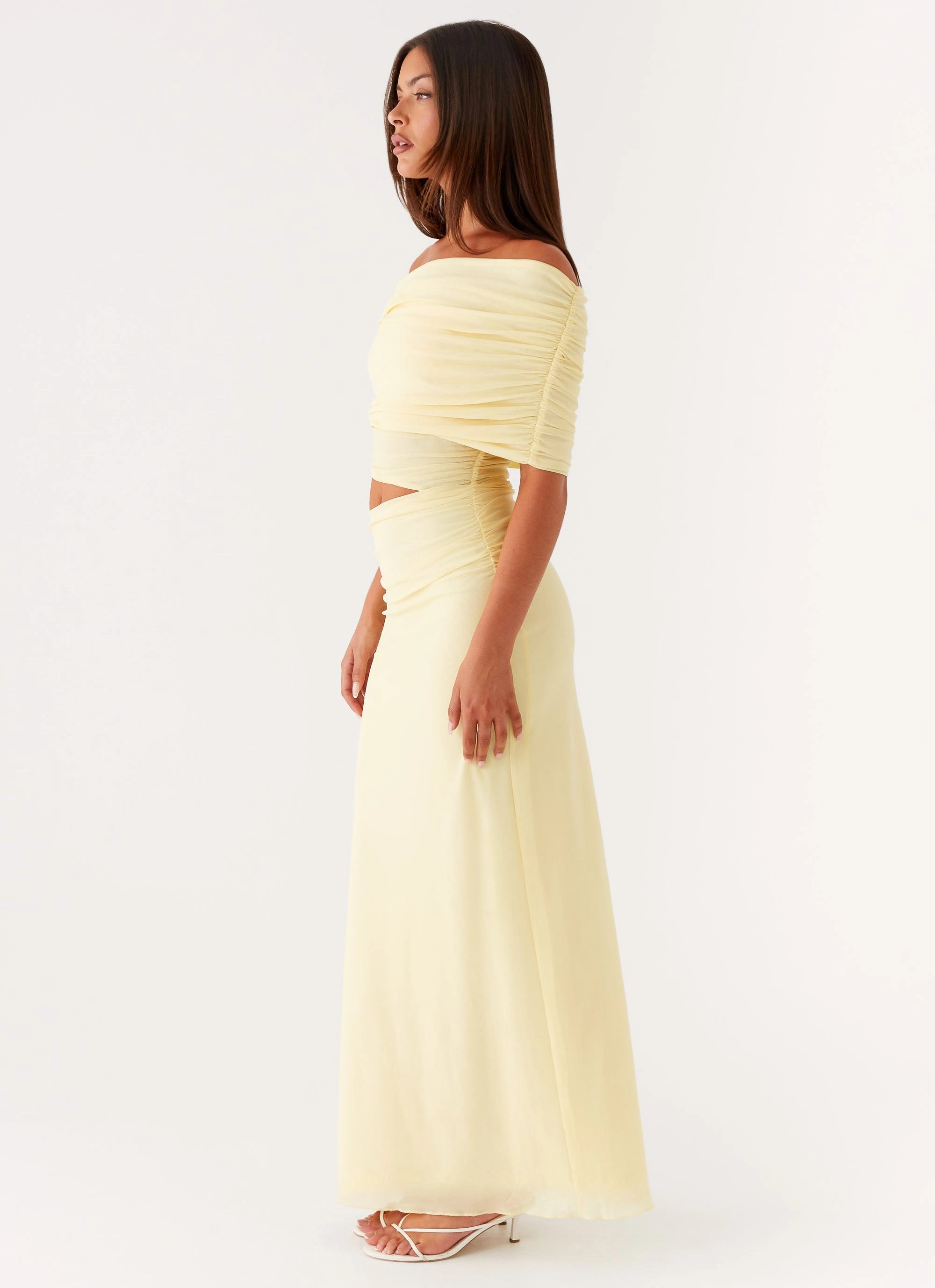 Chilly Day Wear Gillian Maxi Dress - Yellow