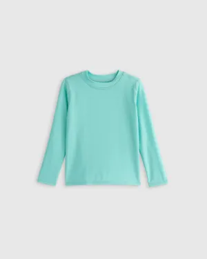 Girls Long Sleeve Raglan Rash Guard