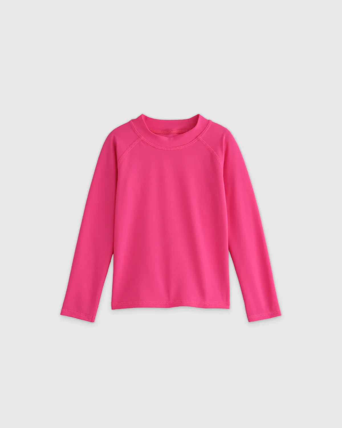 Girls Long Sleeve Raglan Rash Guard