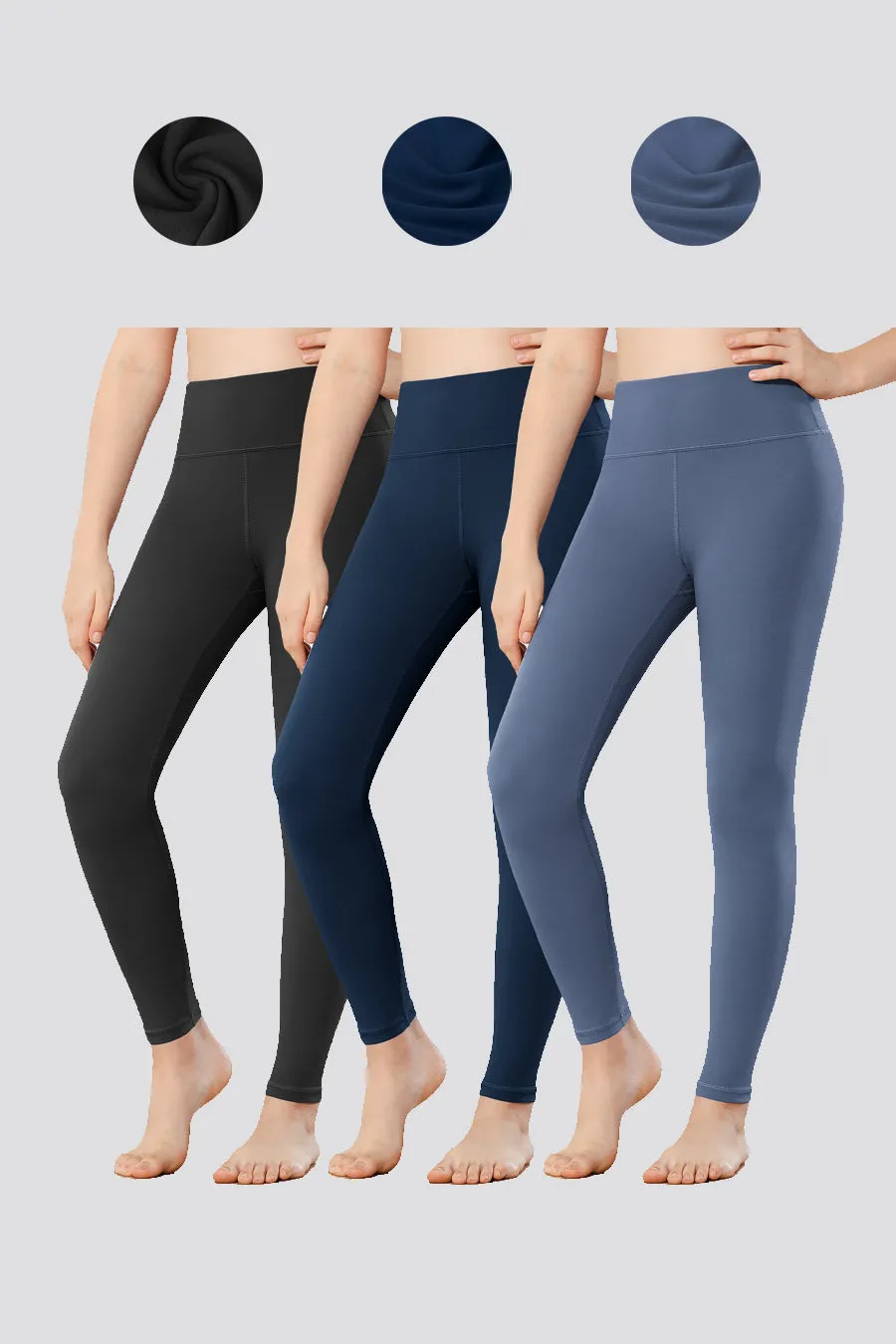 Girls Luxuriously Workout Leggings 2-pack｜3-Pack｜4-Pack