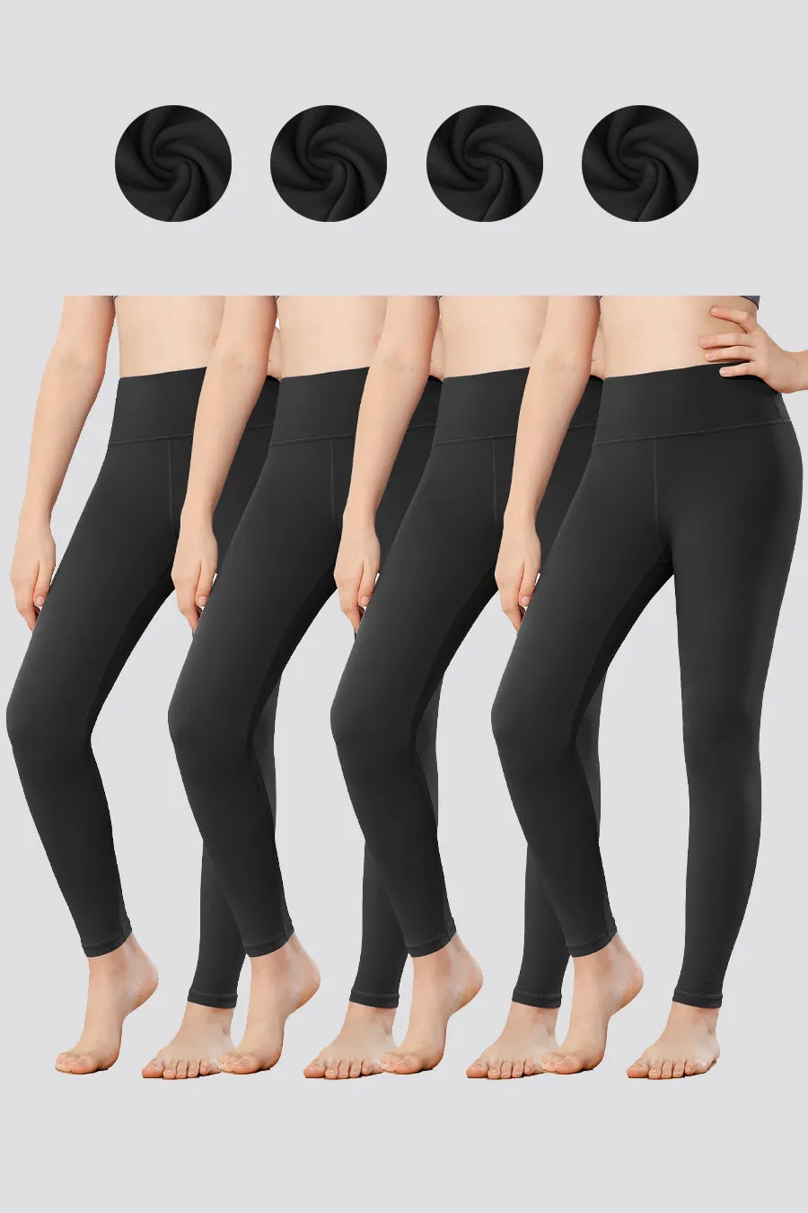 Girls Luxuriously Workout Leggings 2-pack｜3-Pack｜4-Pack