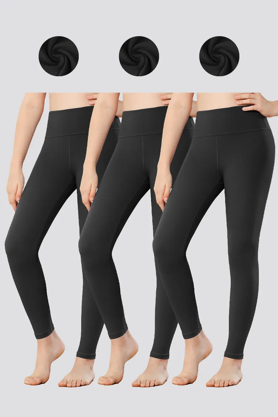 Girls Luxuriously Workout Leggings 2-pack｜3-Pack｜4-Pack