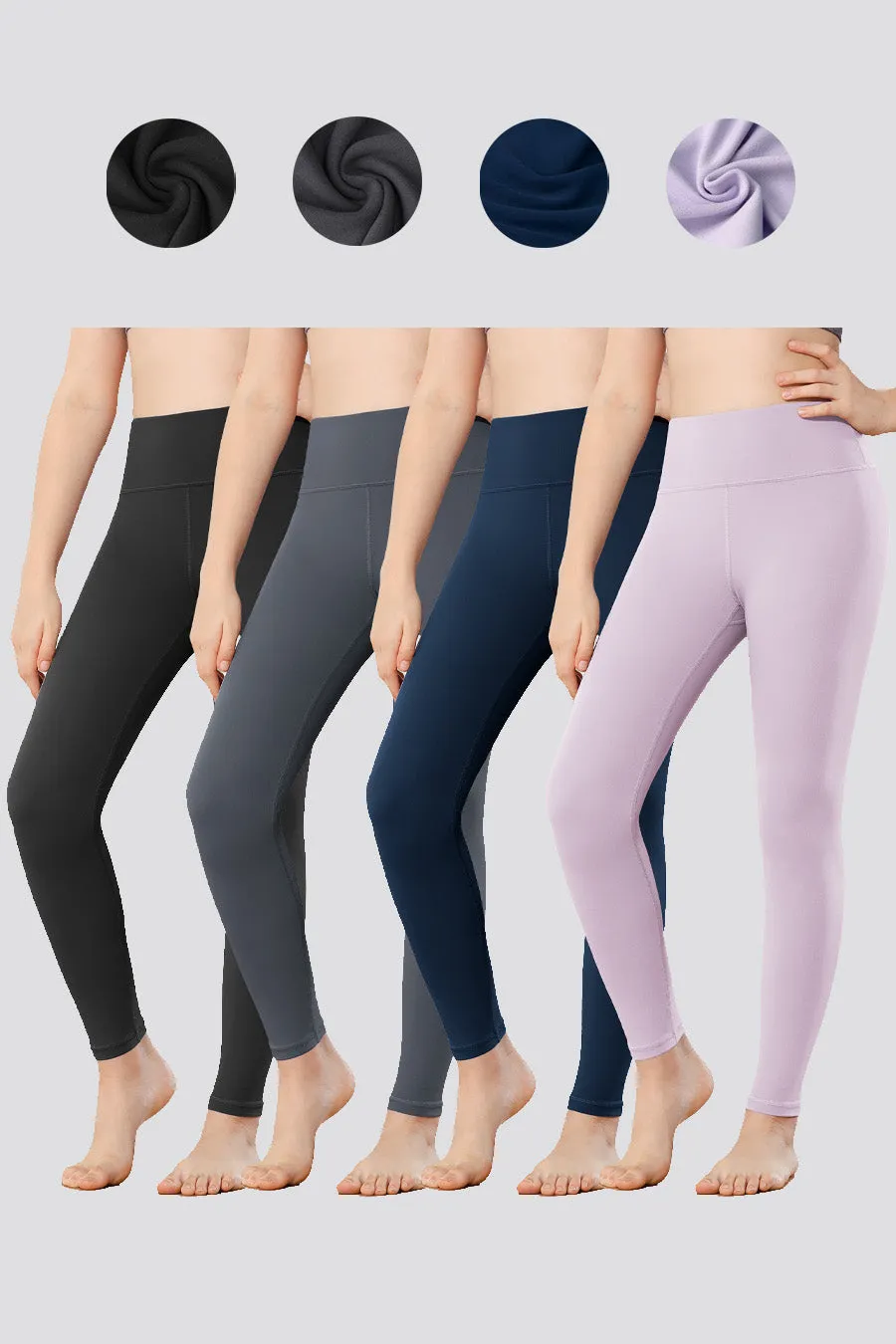 Girls Luxuriously Workout Leggings 2-pack｜3-Pack｜4-Pack