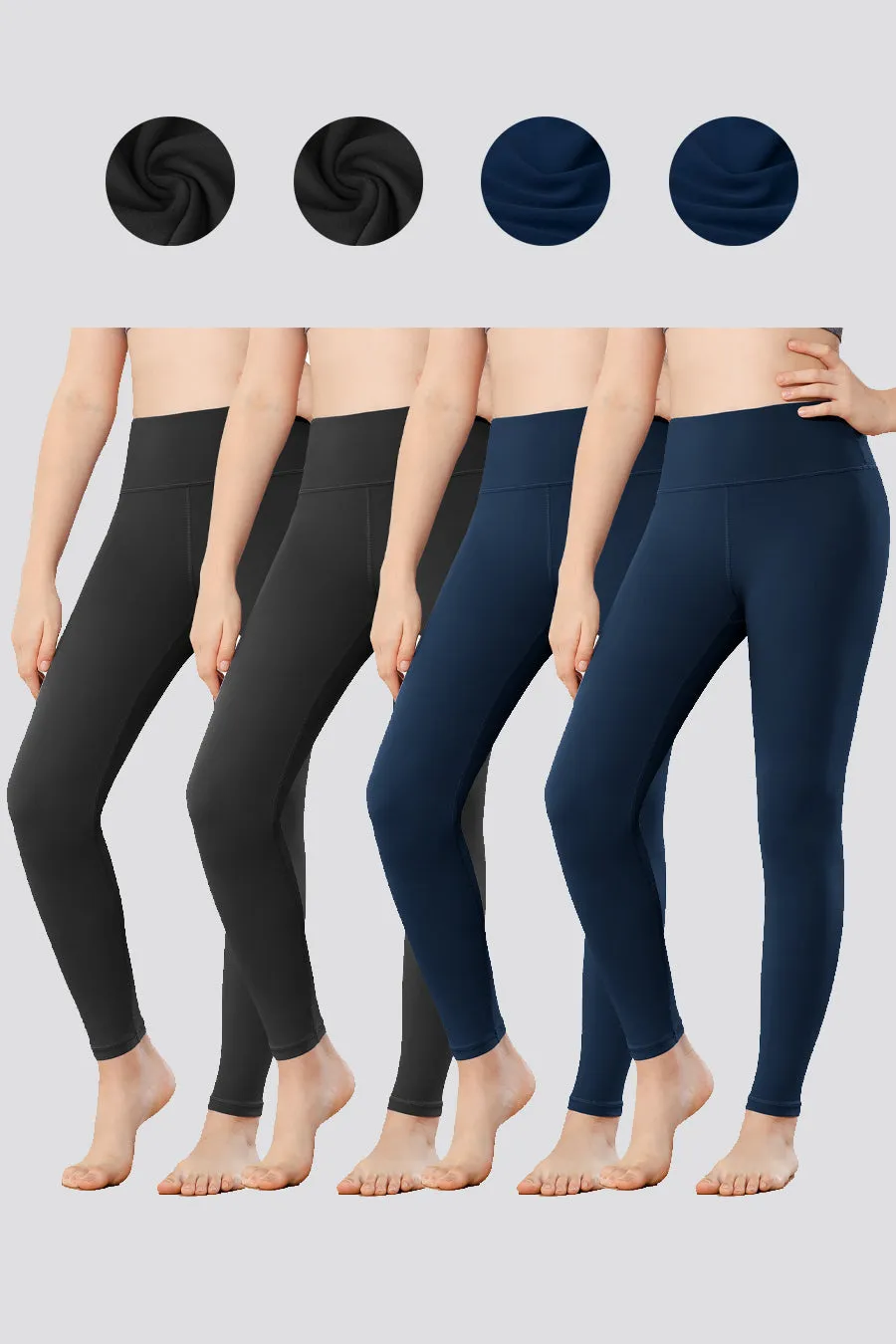 Girls Luxuriously Workout Leggings 2-pack｜3-Pack｜4-Pack