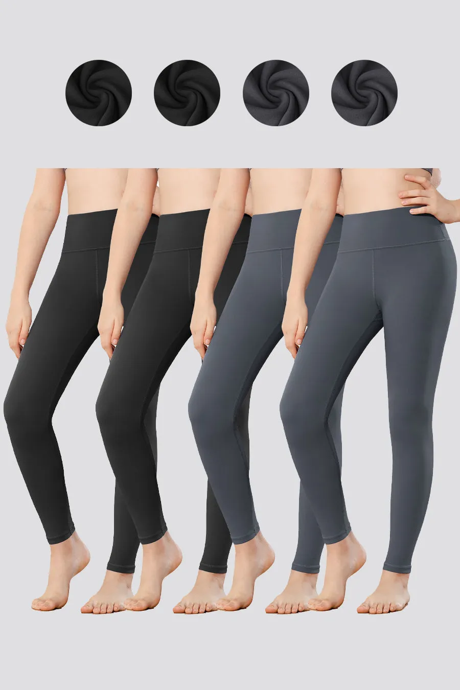Girls Luxuriously Workout Leggings 2-pack｜3-Pack｜4-Pack