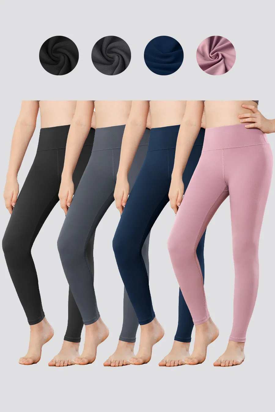 Girls Luxuriously Workout Leggings 2-pack｜3-Pack｜4-Pack