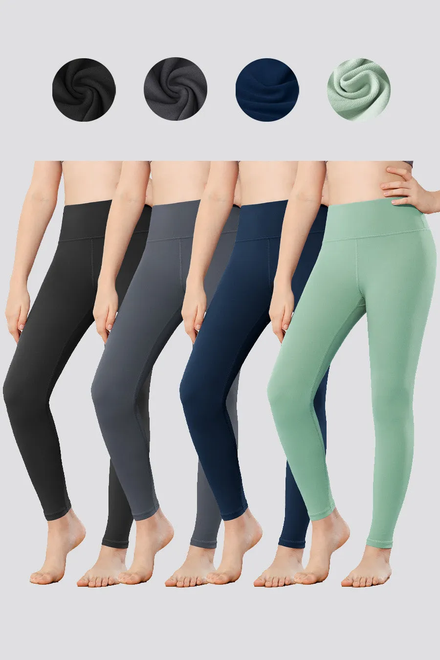 Girls Luxuriously Workout Leggings 2-pack｜3-Pack｜4-Pack
