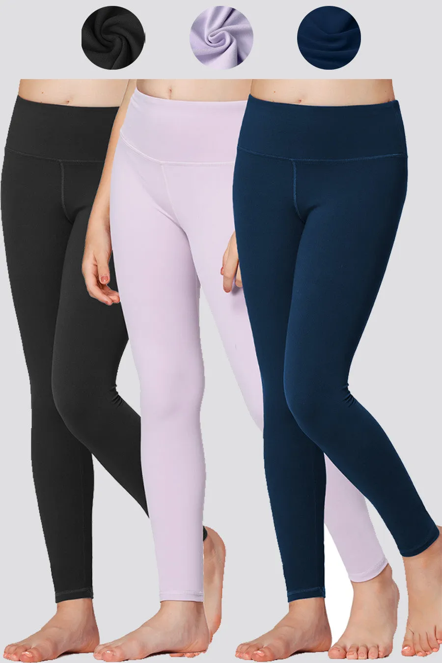 Girls Luxuriously Workout Leggings 2-pack｜3-Pack｜4-Pack