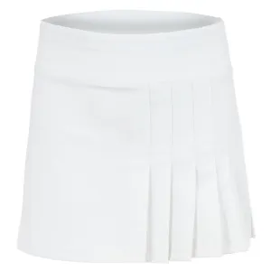 Girls' Side Pleat Tennis Skort White