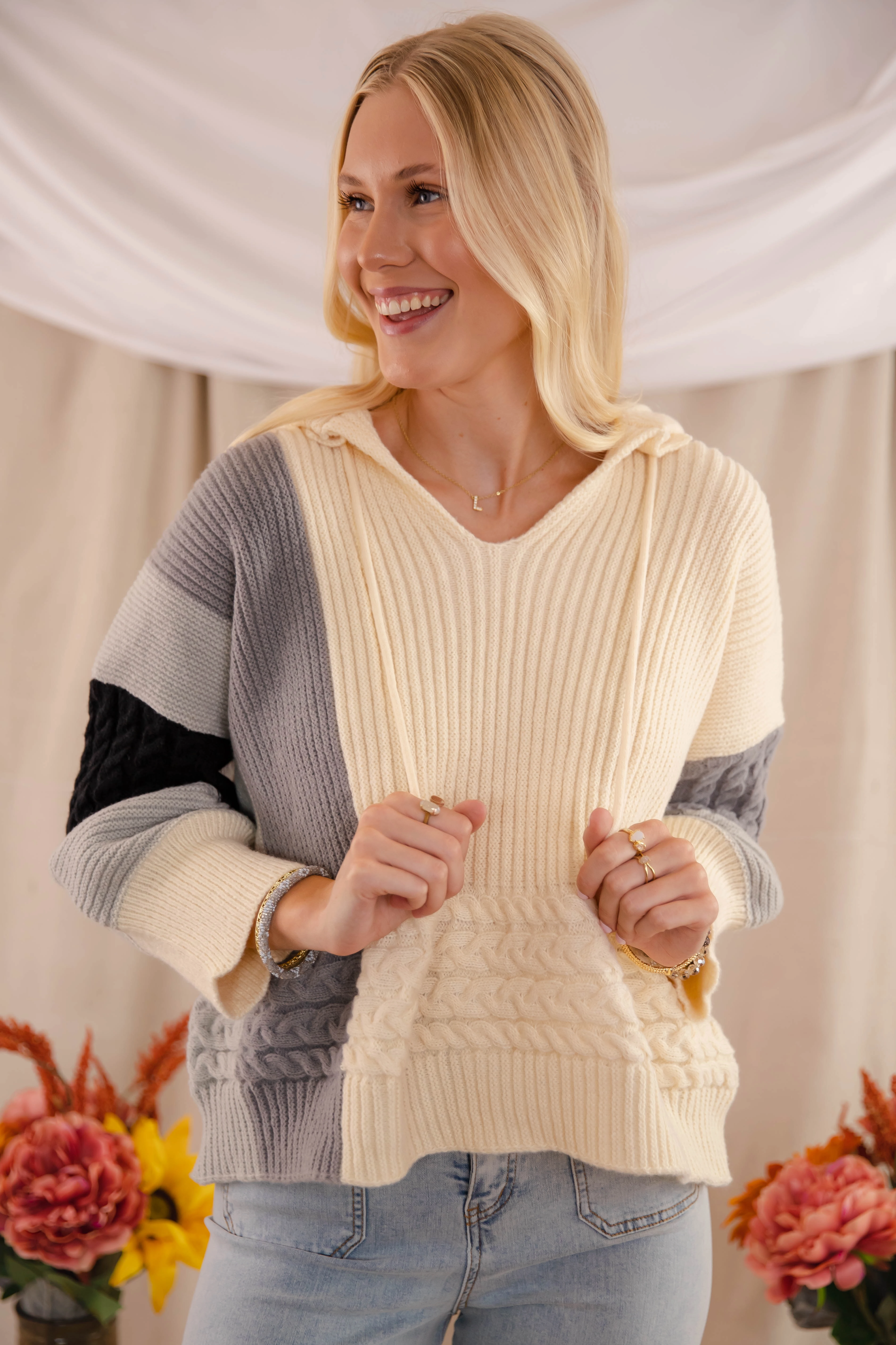 Glad To Be Here Hoodie Tapered Side Panels SeamlessSidePanels