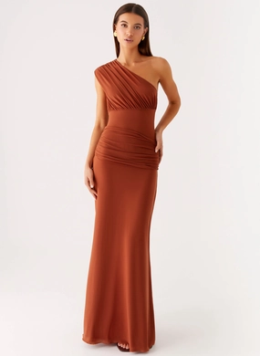 Glimmer Maxi Dress - Rust Quick Outfit Daywear Mood