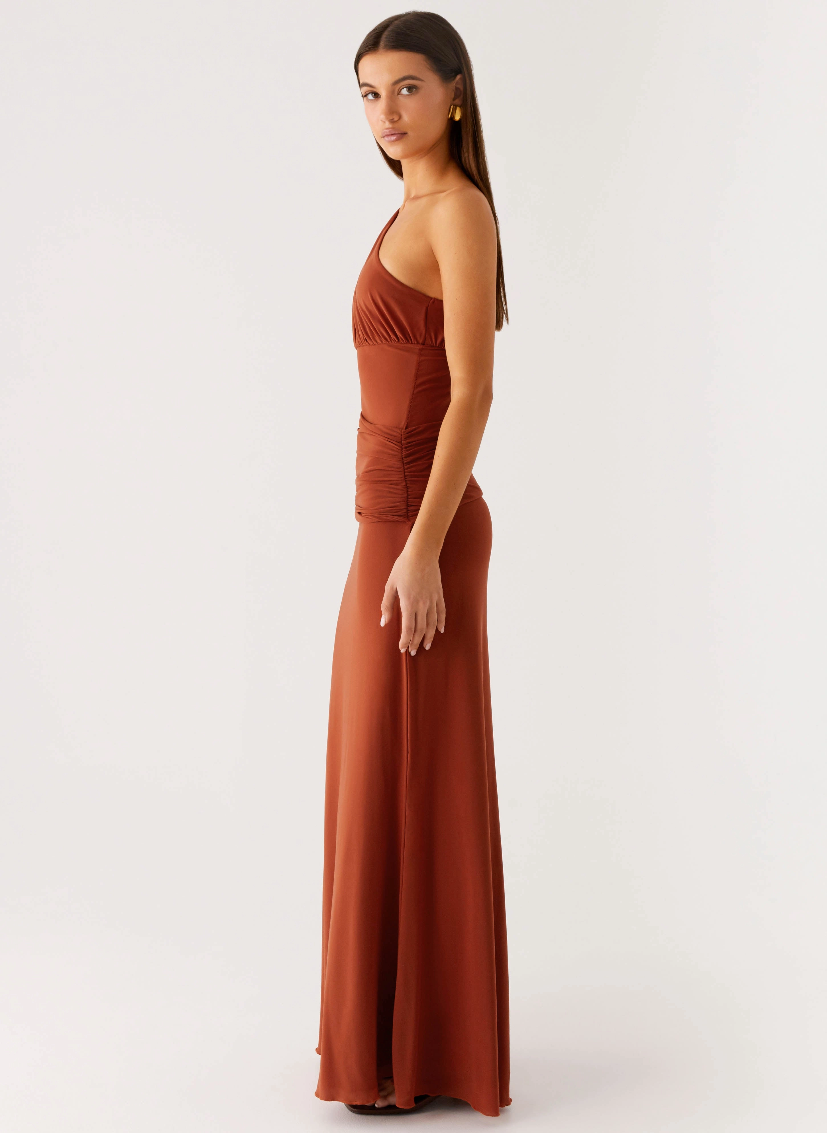 Glimmer Maxi Dress - Rust Elegant Wearable