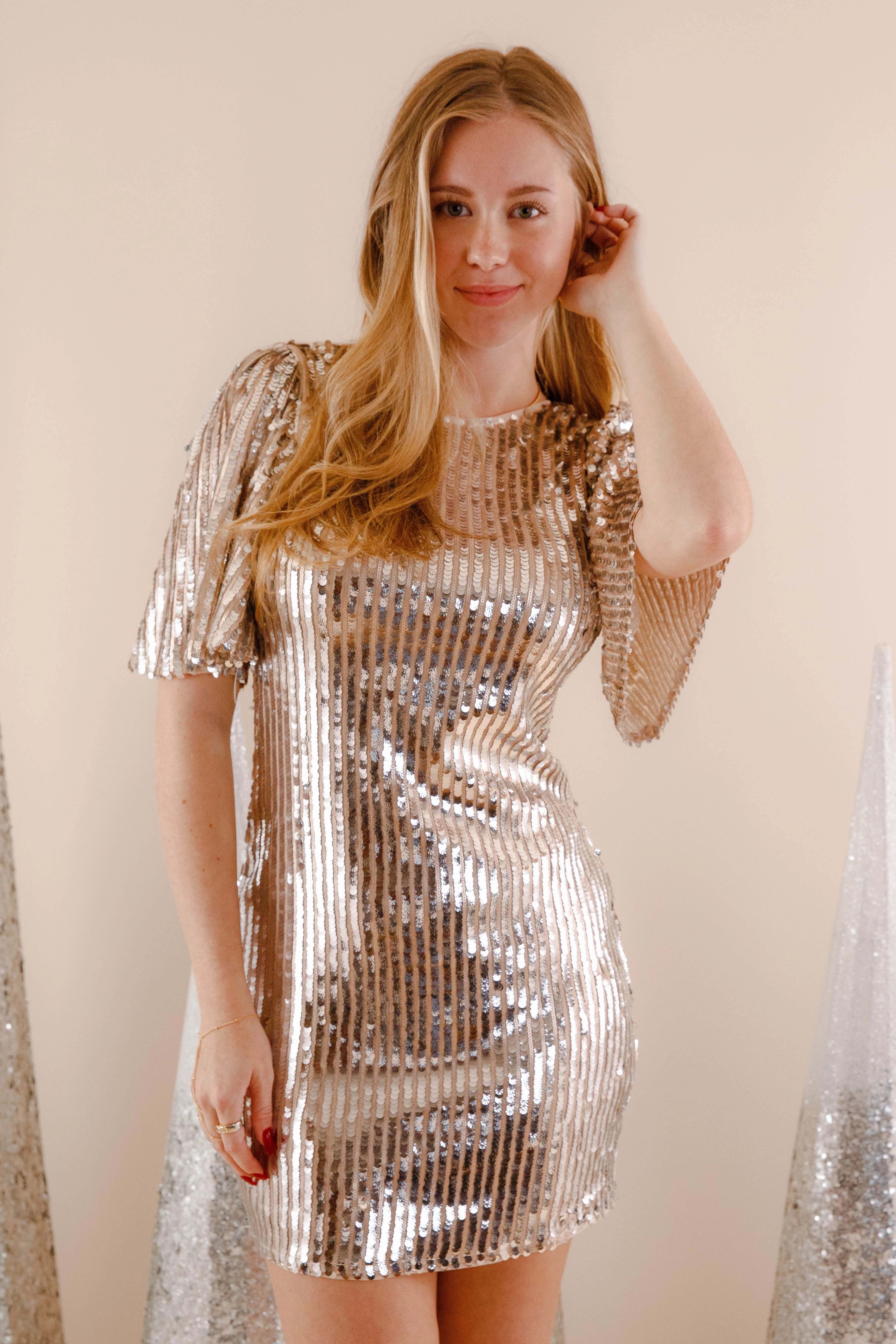Fine Details Glitz and Glamour Sequin Mini Dress