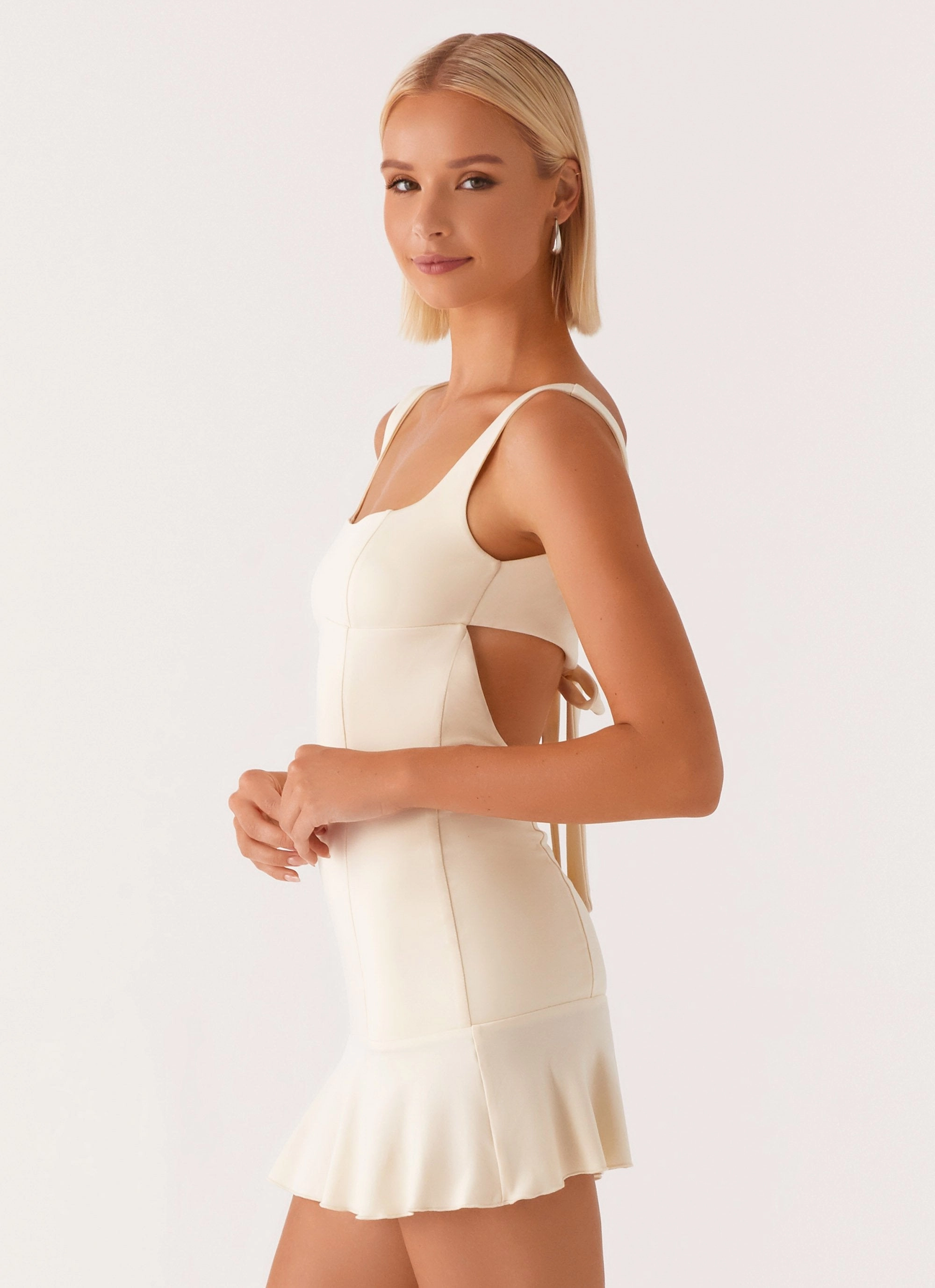 Shine Moment Someone New Mini Dress - Yellow