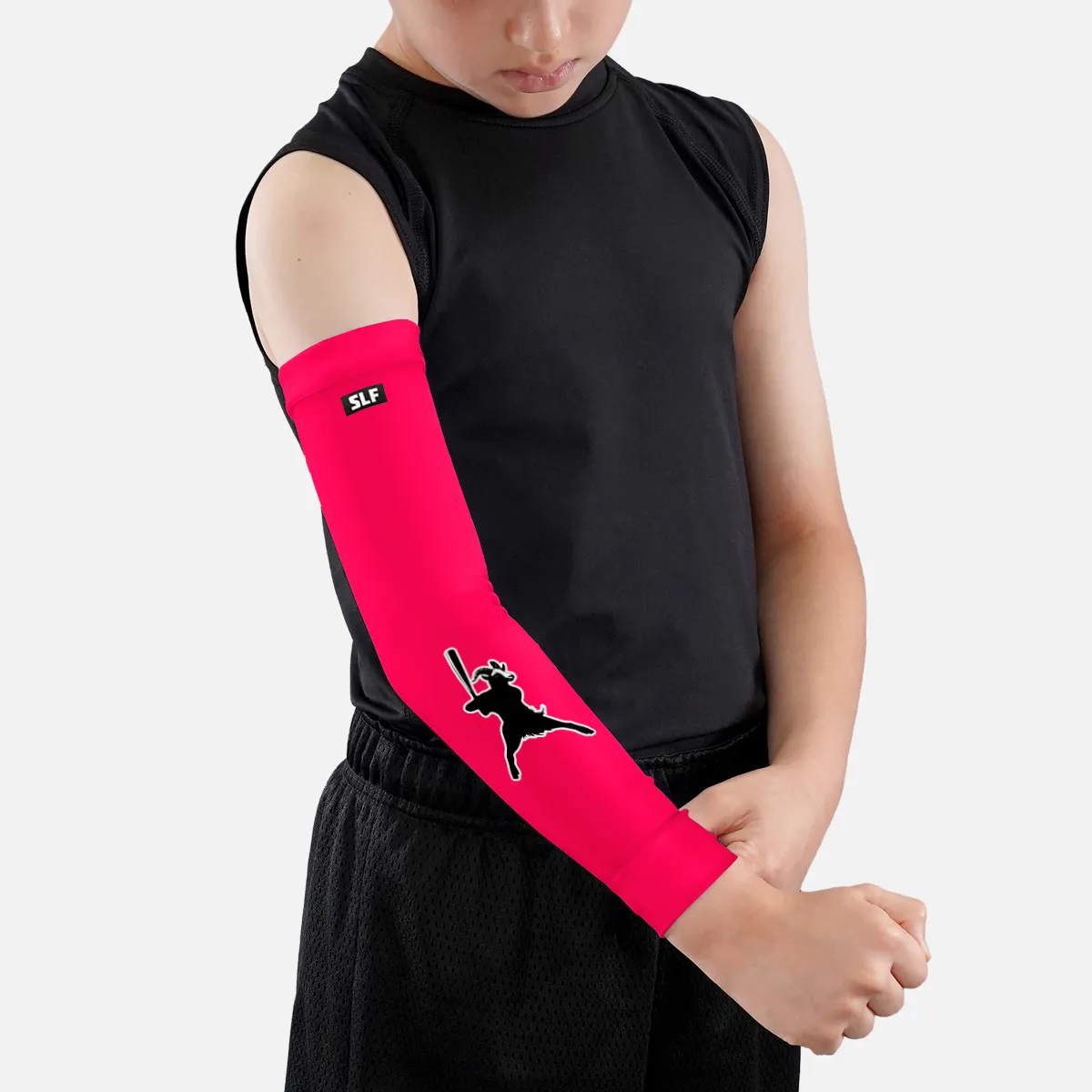 Goat Baseball Hue Pink Kids Arm Sleeve