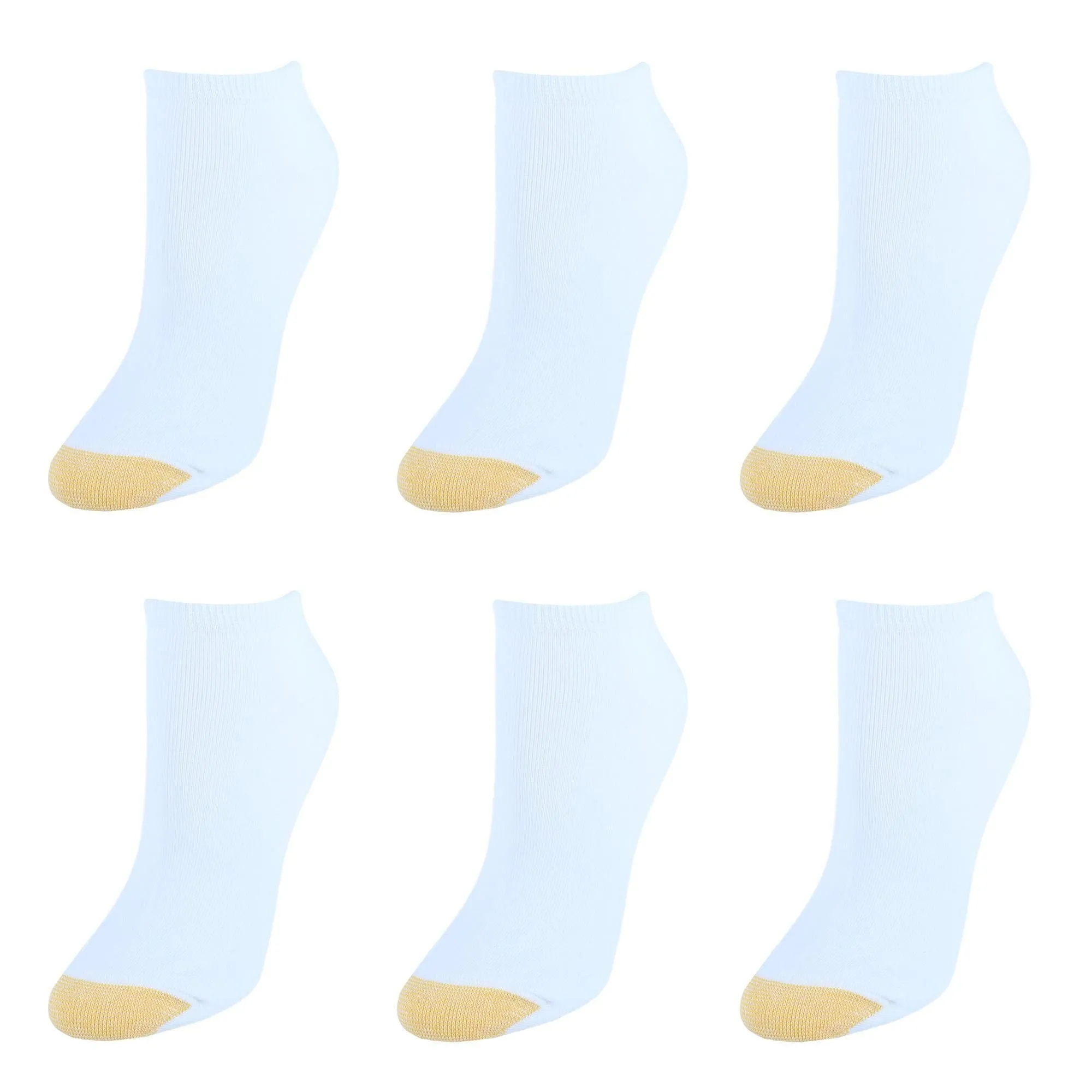 Gold Toe Women's Cotton No Show Liner Socks (Pack of 6)