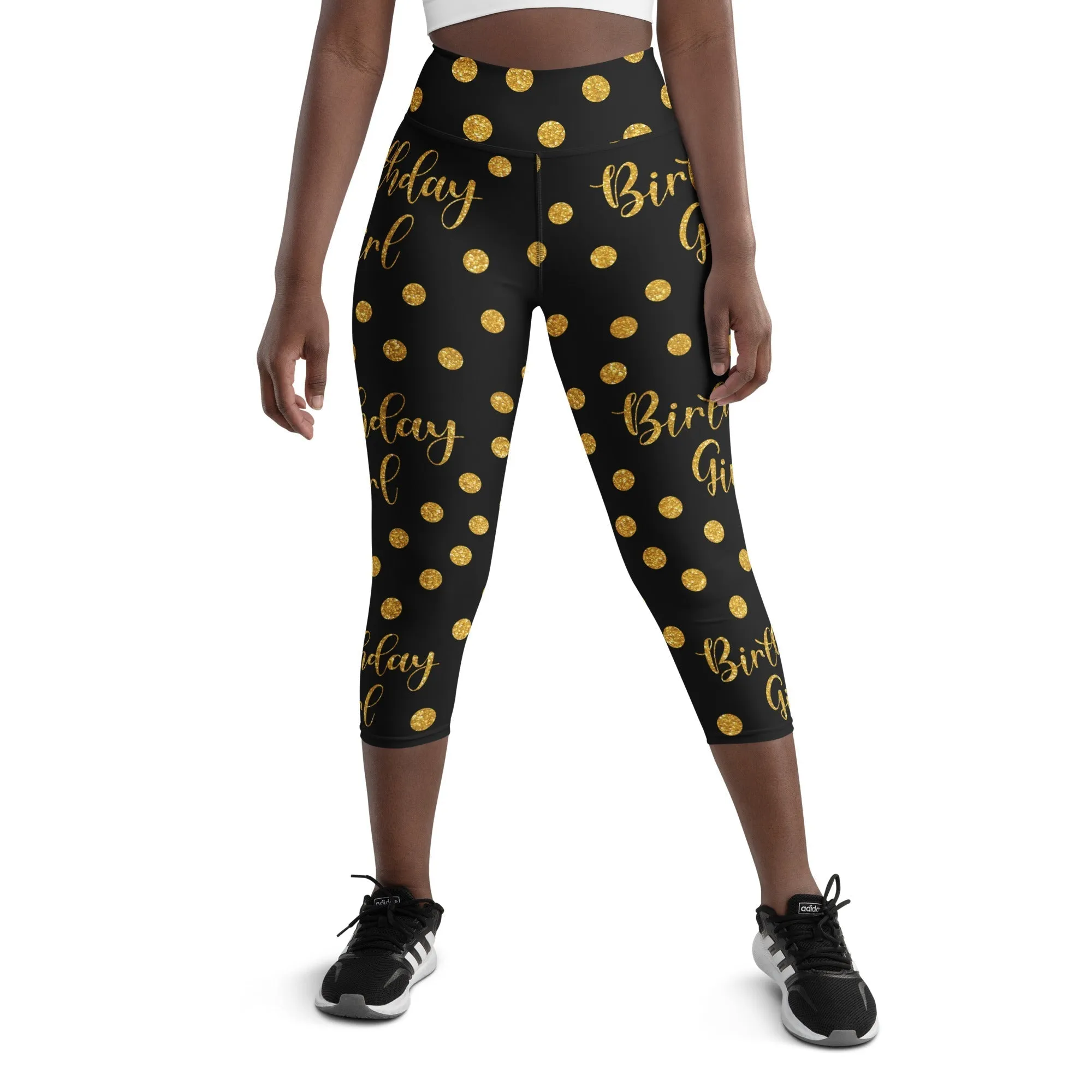 Golden Birthday Girl Yoga Capris