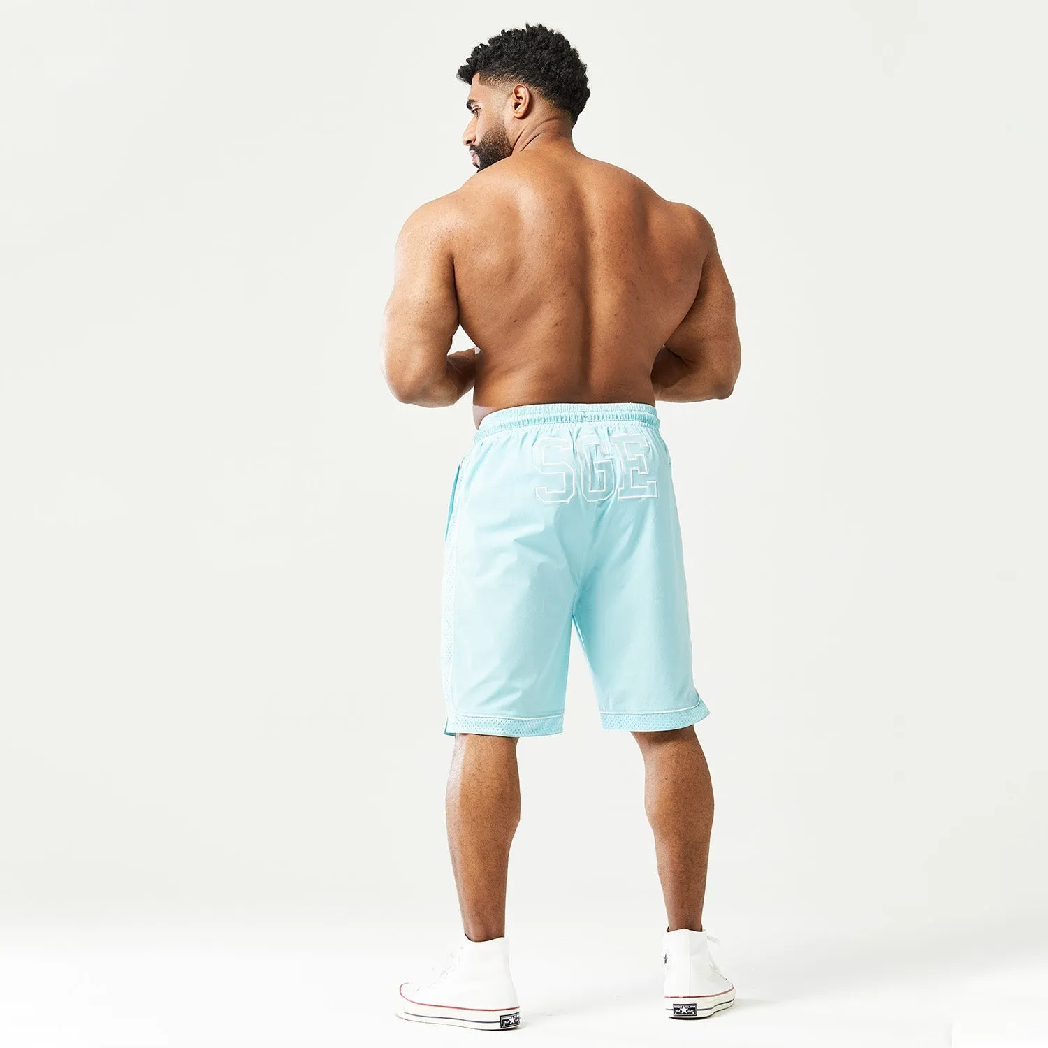 Golden Era Basketball Shorts - Angel Blue