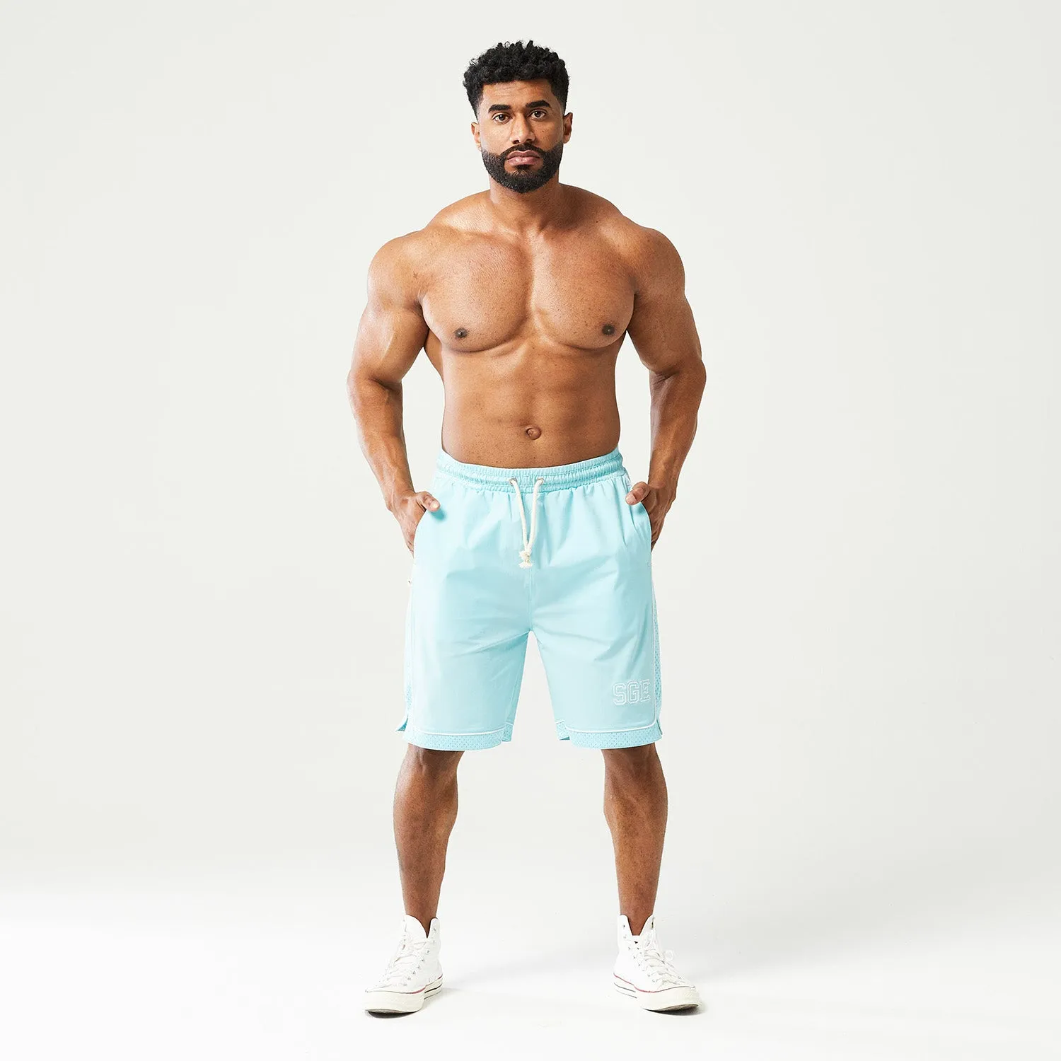 Golden Era Basketball Shorts - Angel Blue