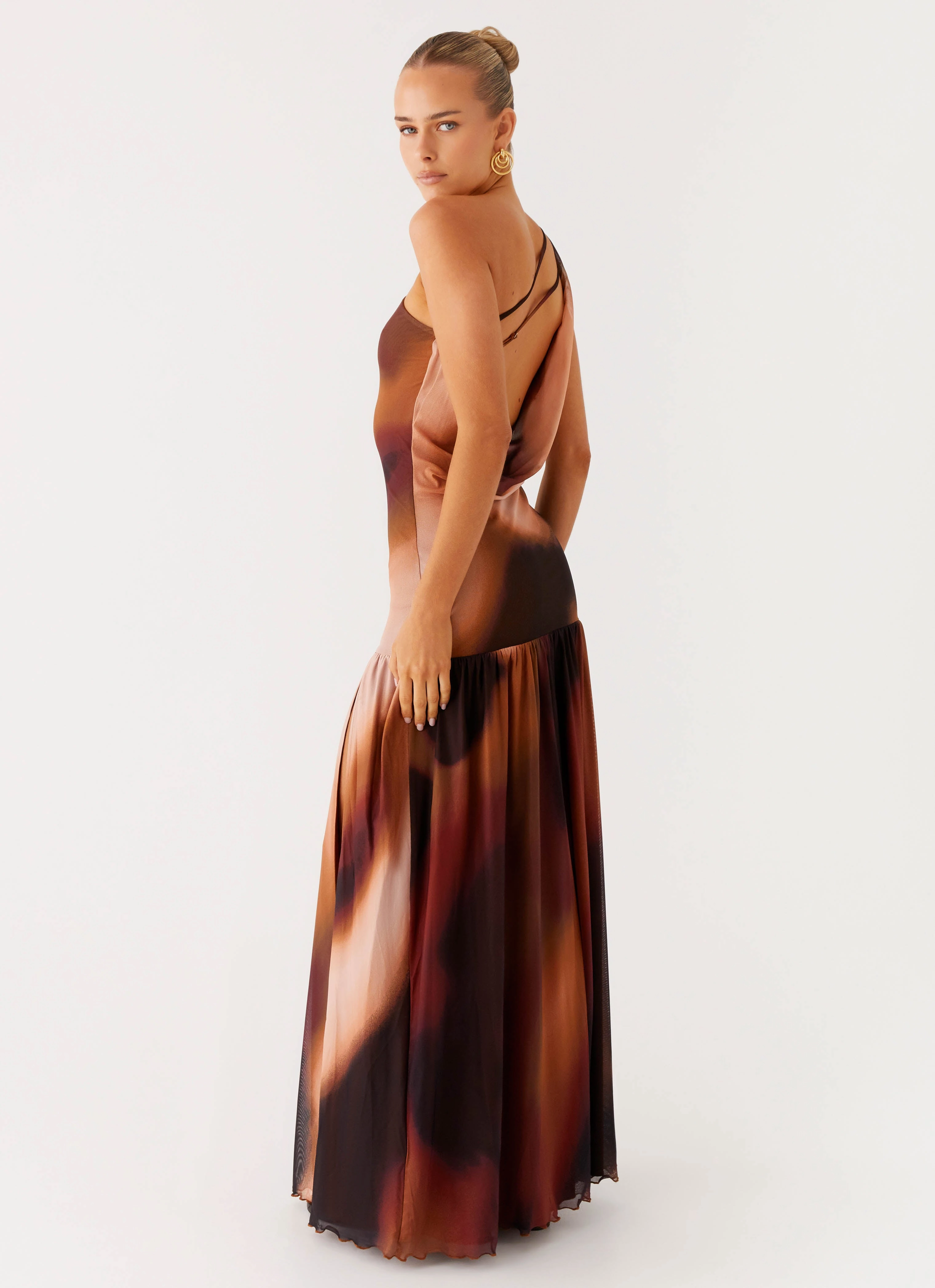 Casual Tones Daily Ready Carlina Maxi Dress - Black Gradient