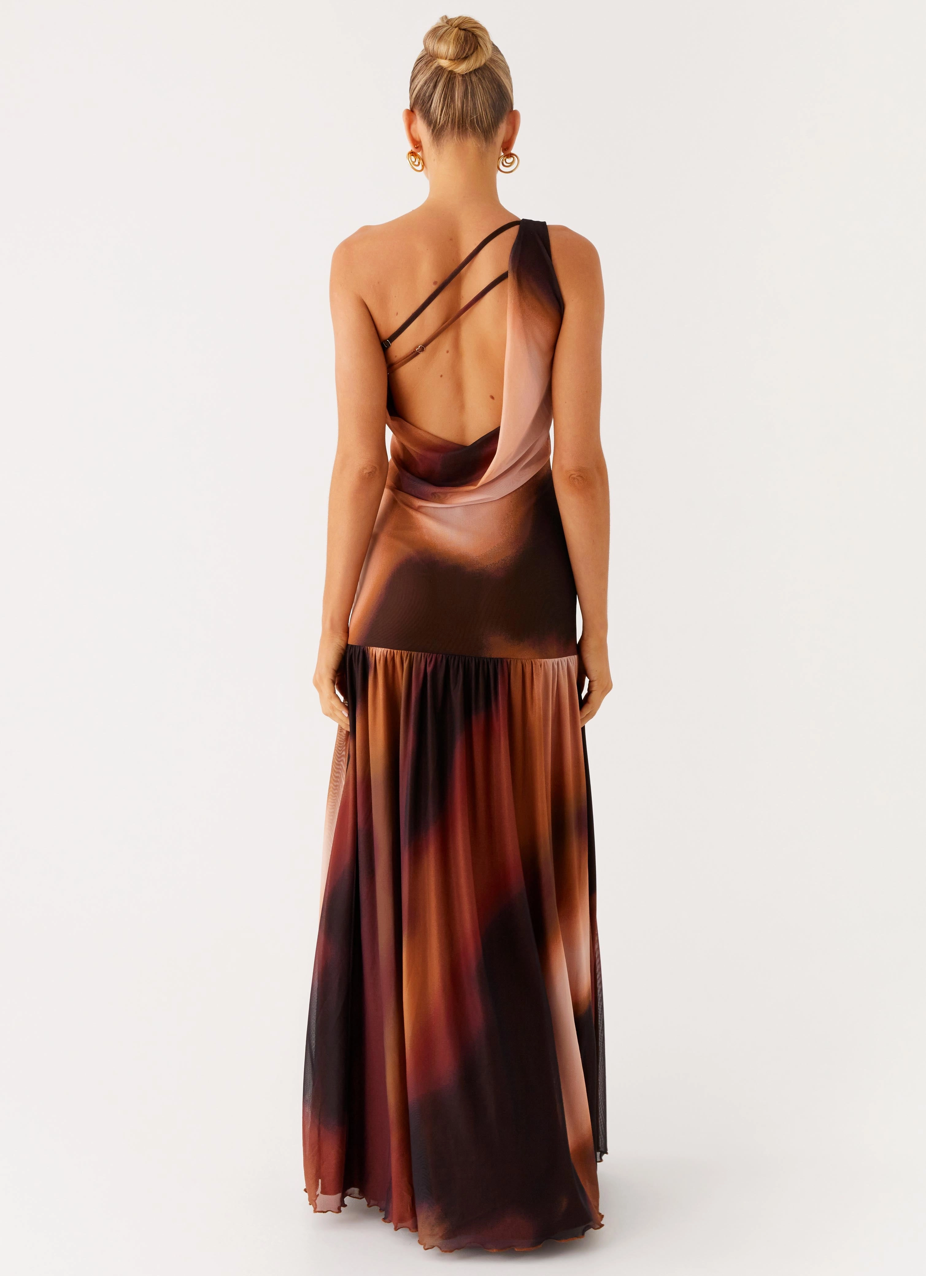 Carlina Maxi Dress - Black Gradient Dressy Yet Comfortable Underwire-Support