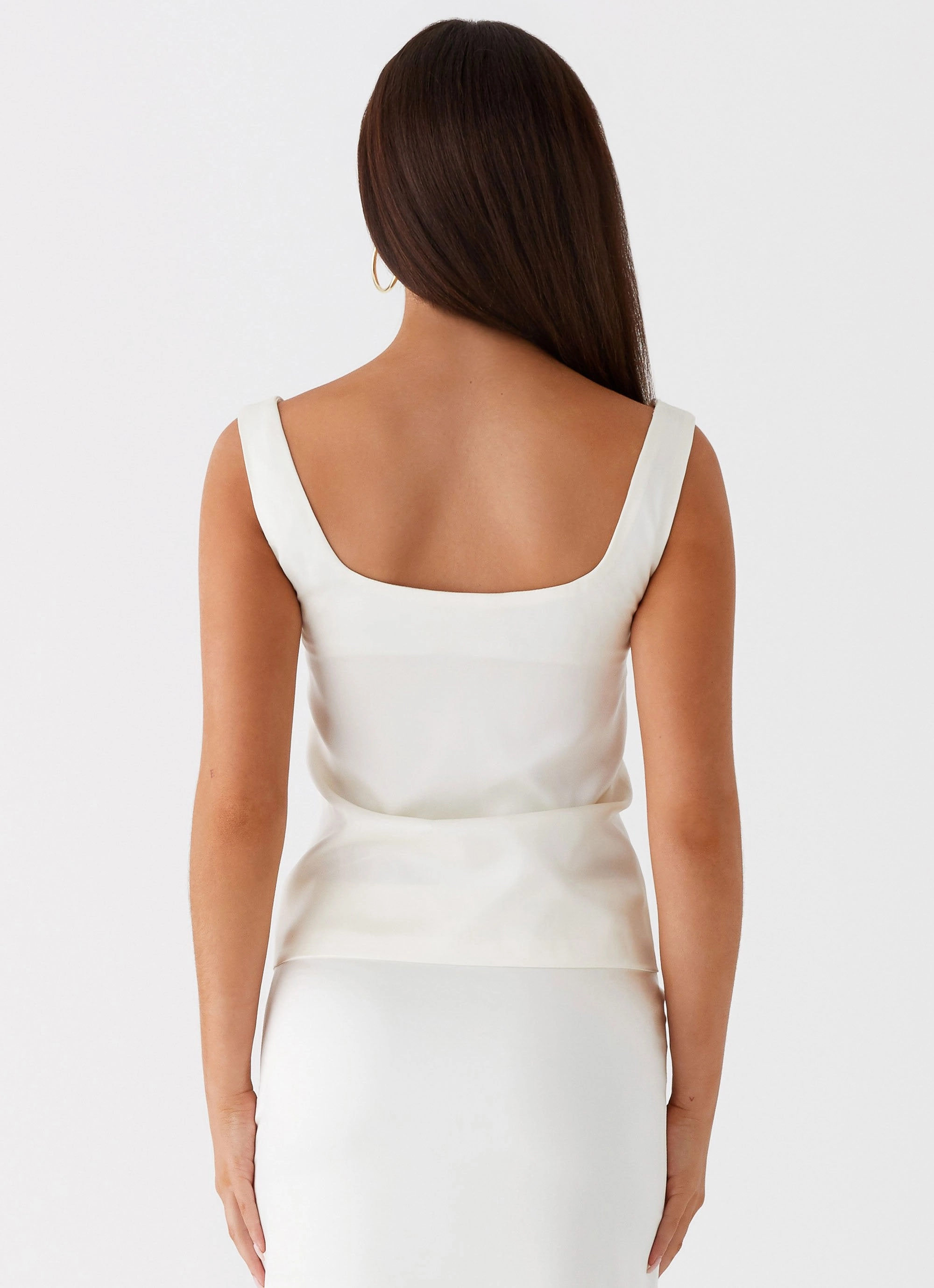 MeshPanelIntegration Golden Skies Bustier Panel Top - Ivory