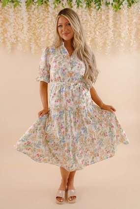 Warm Season Good Fortune Midi Dress