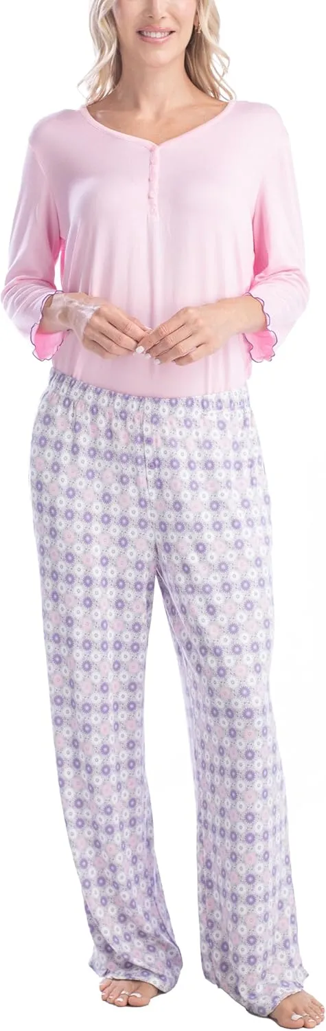 Goodnight Kiss Twilight Tales Soft Knit 3/4 Sleeve and Pants Pajama Set, Multiple Sizes, Multiple Colors