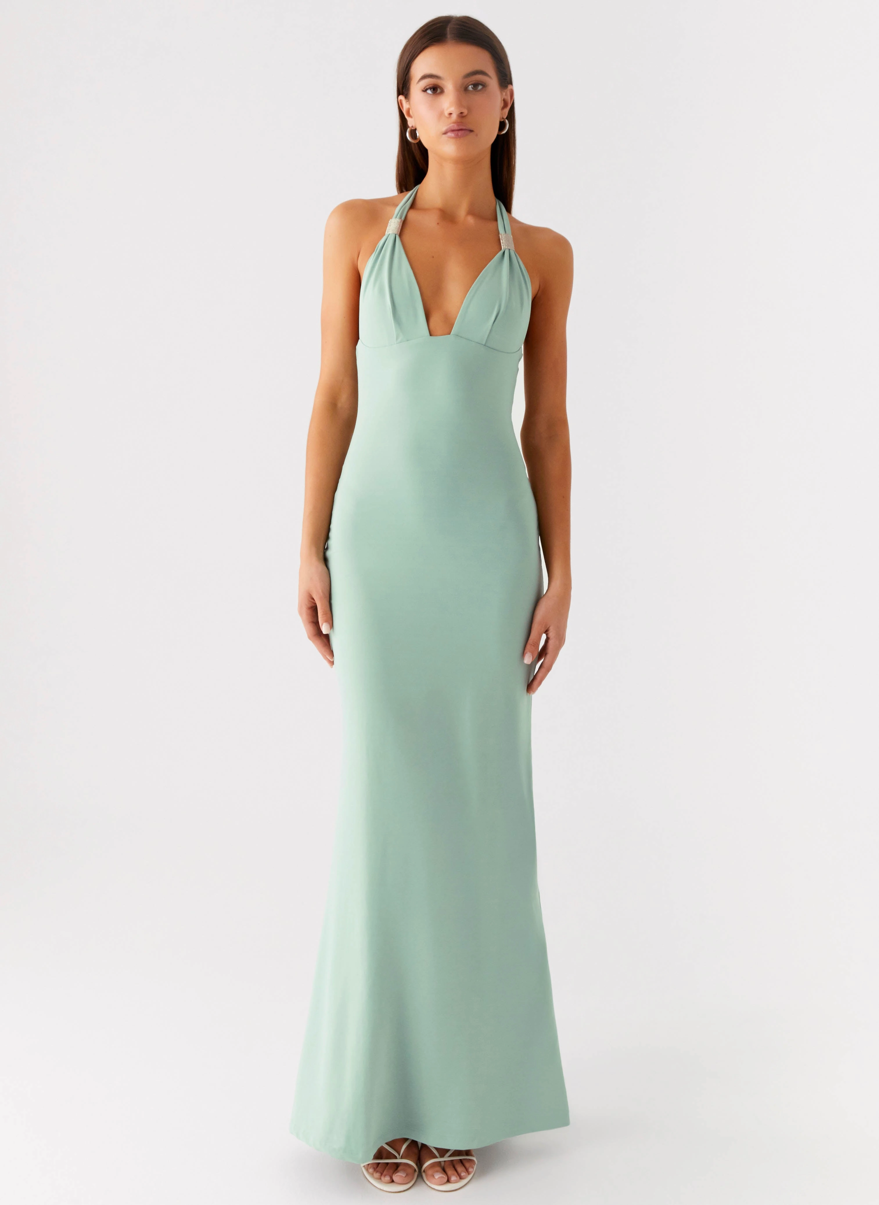 Profile Enhancer Social Charm Fern Valley Maxi Dress - Sage