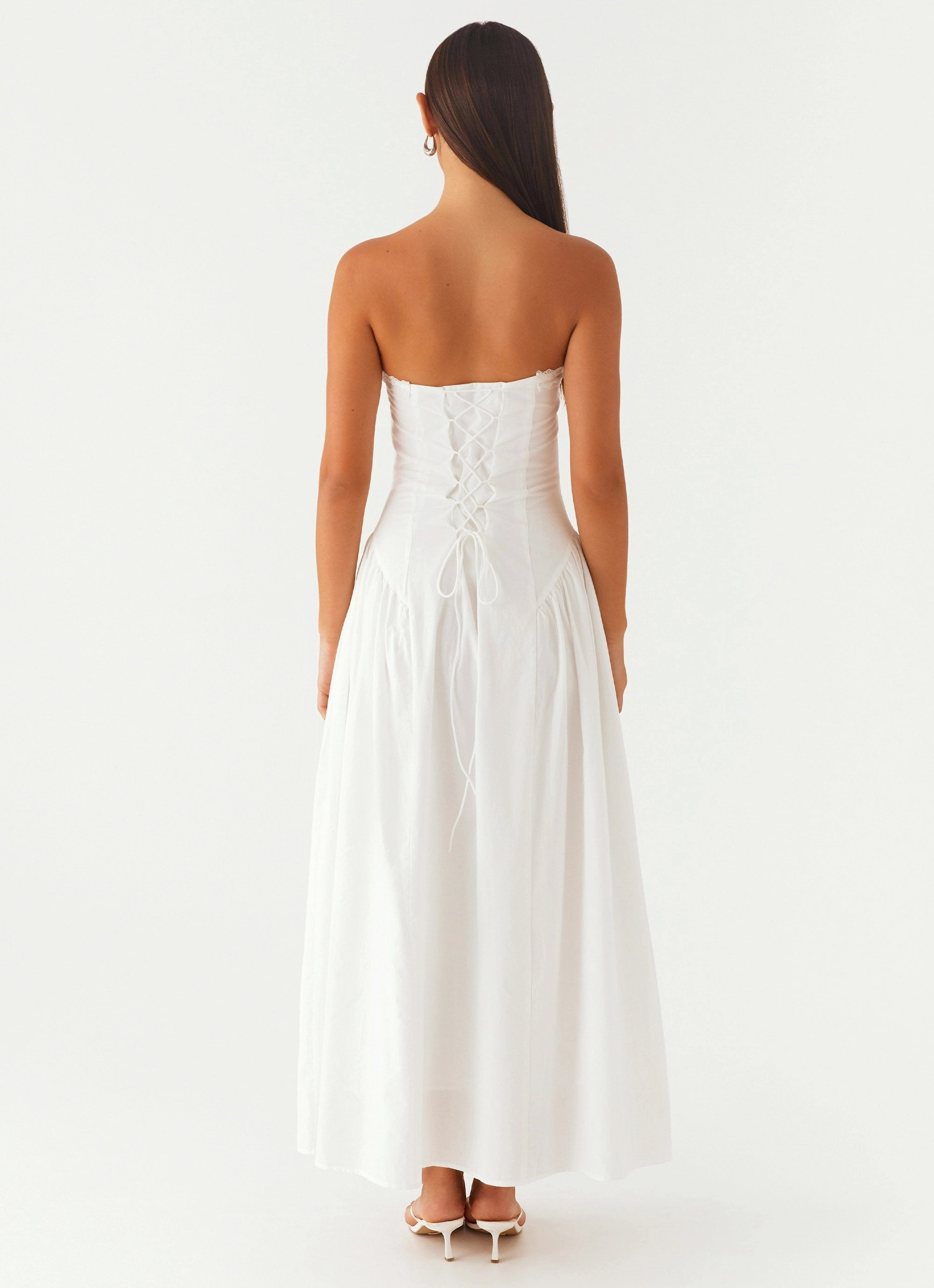 Burleigh Maxi Dress - Ivory Calm Flow Retro Detail