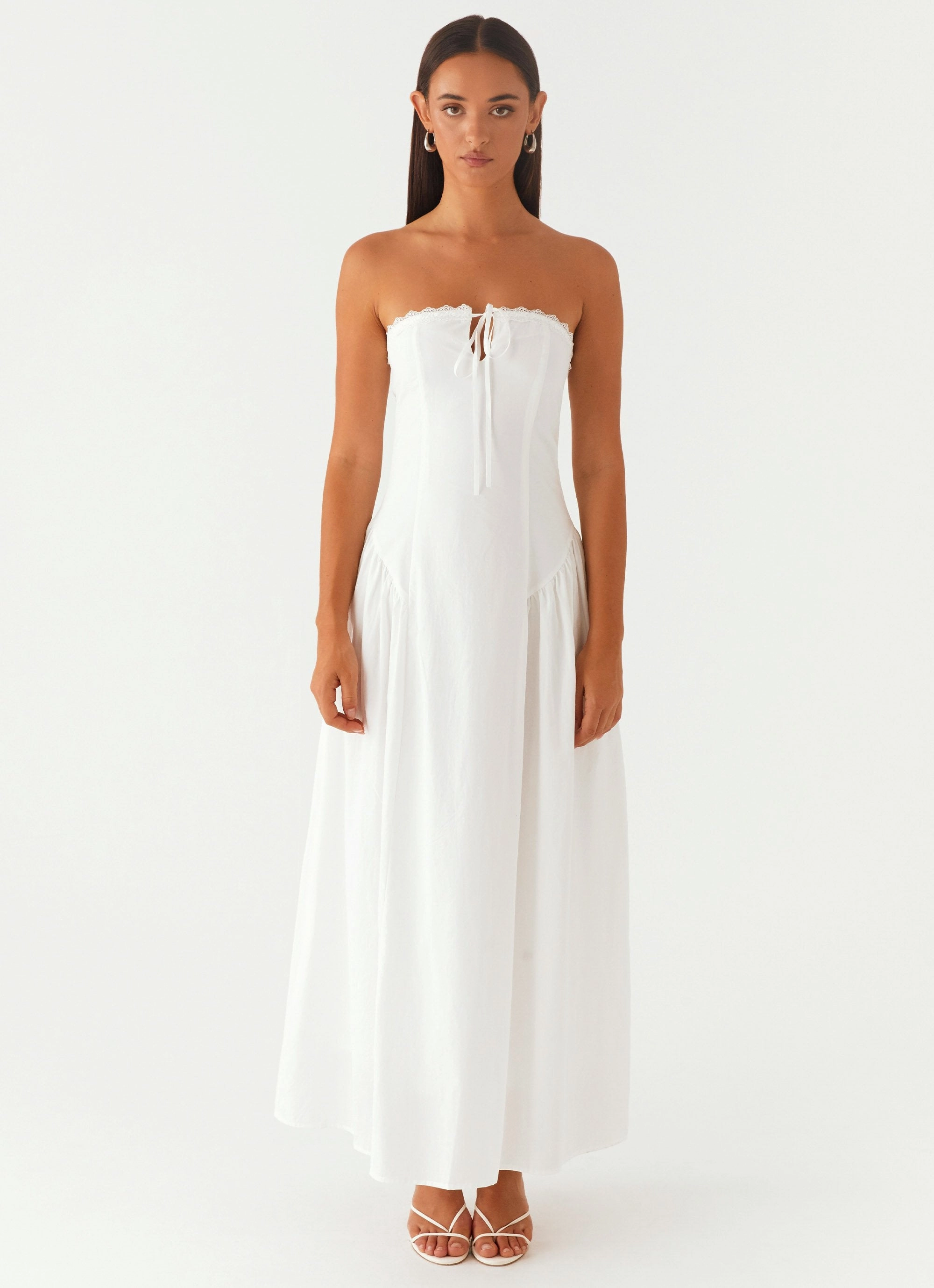 Flowing Fit Burleigh Maxi Dress - Ivory