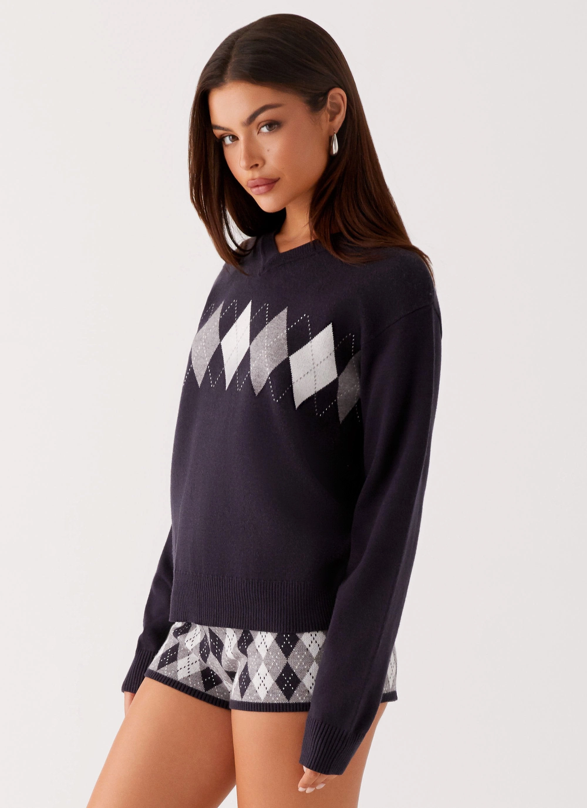 Context Knit Sweater - Navy Packable Style