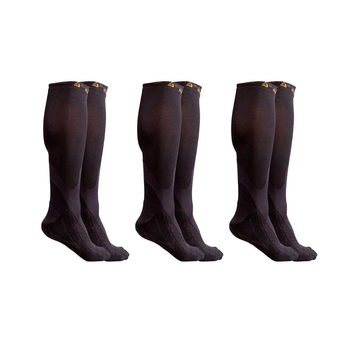 Graduated Compression Socks BLK/GRY