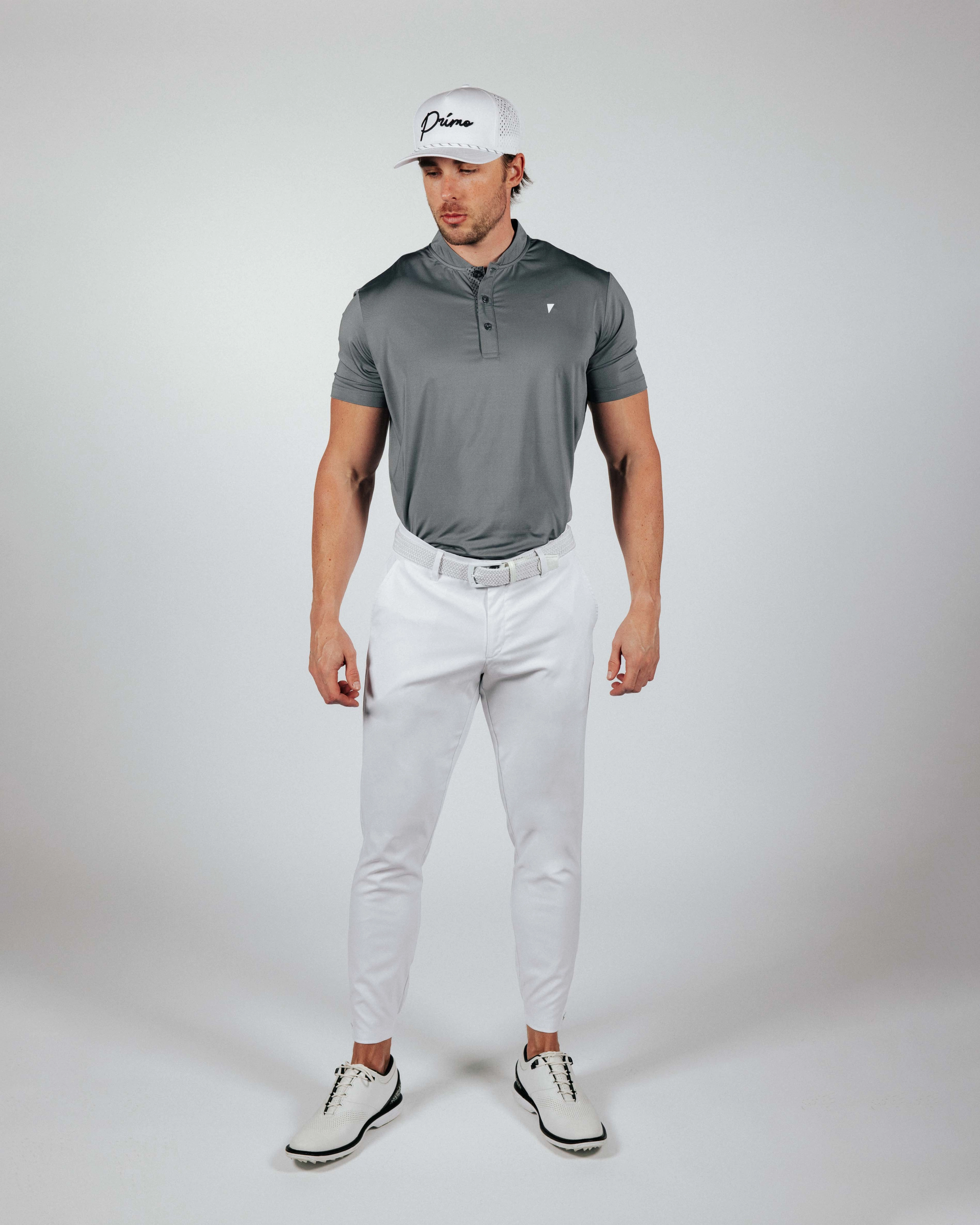 Gray Blade Polo Thermal regulation MicrofiberBlend
