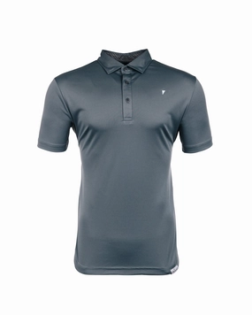 StaticResistant Material Gray Classic Polo