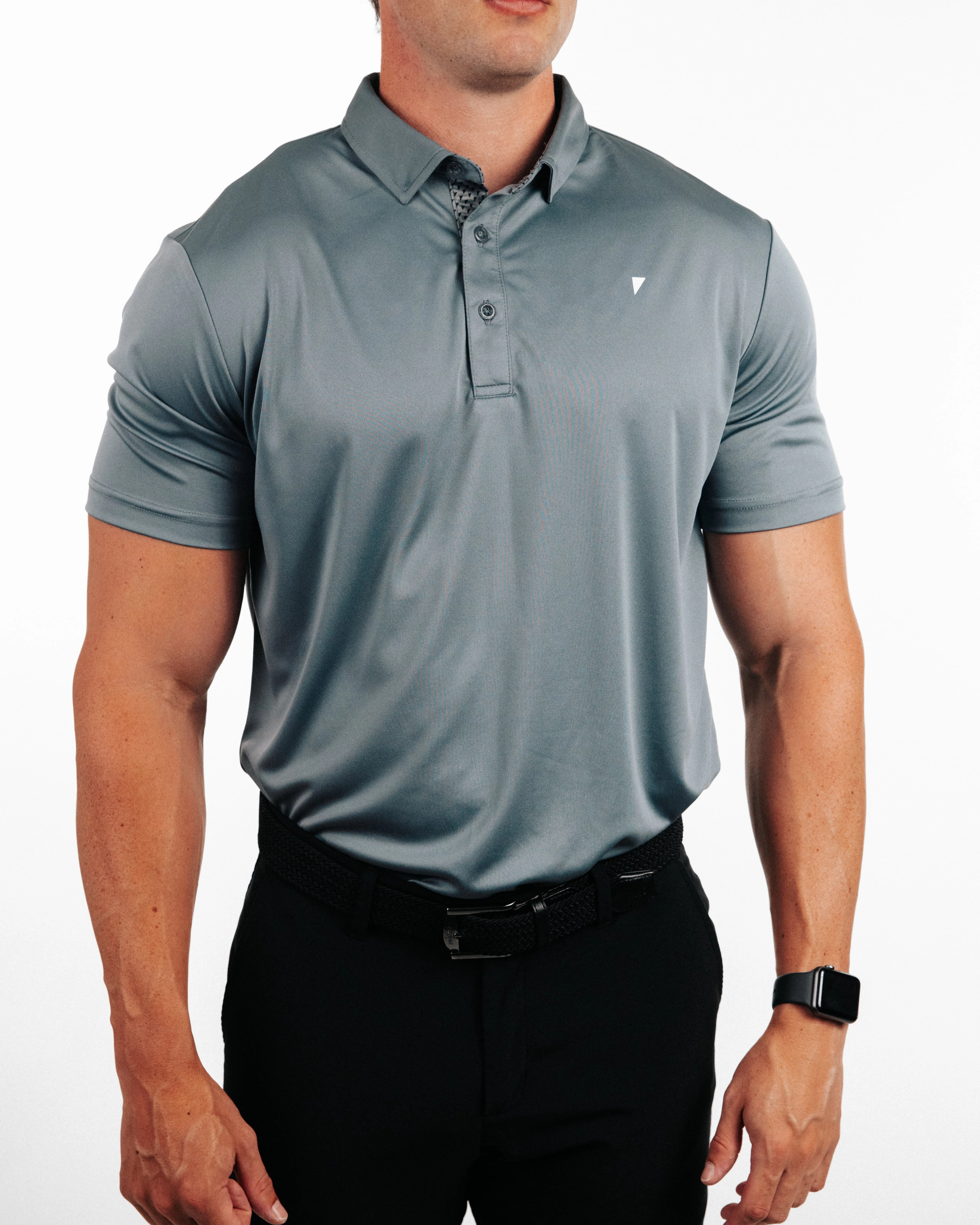 Gray Classic Polo LayeredDurability