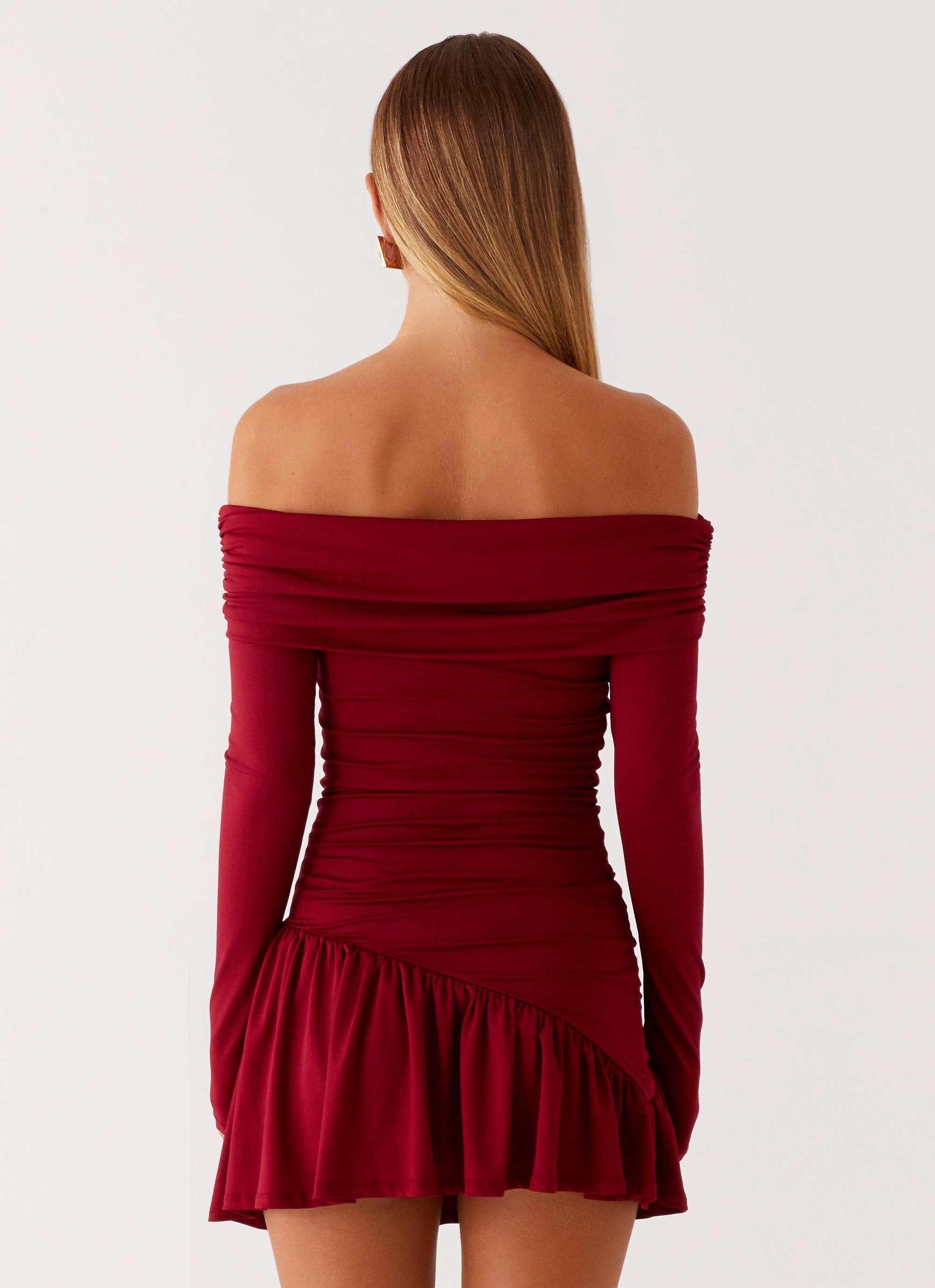 Grazia Mini Dress - Red Delicate Edge Comfort Waist Fit