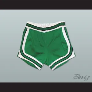 Green Retro Style Basketball Shorts