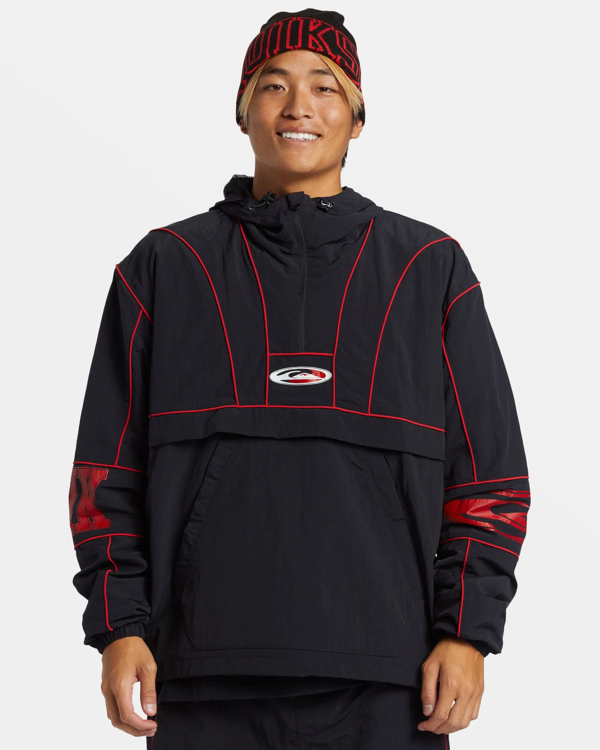 Griff Surf Half-Zip Jacket - Black