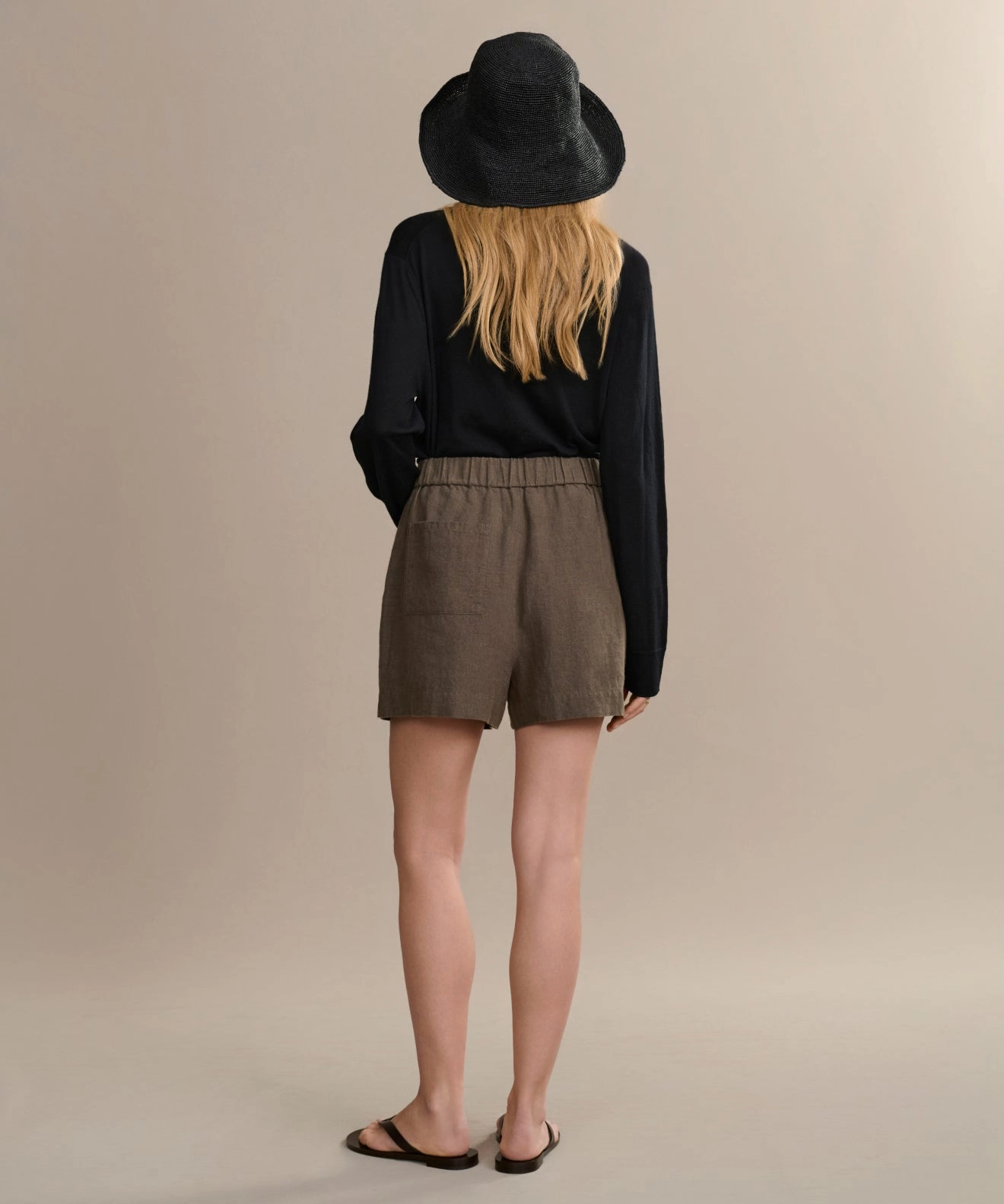 Eco Friendly Dyeing Full Motion Linen Logan Short