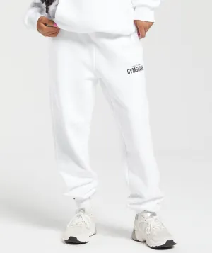 GS X Leana Deeb Oversized Joggers - White