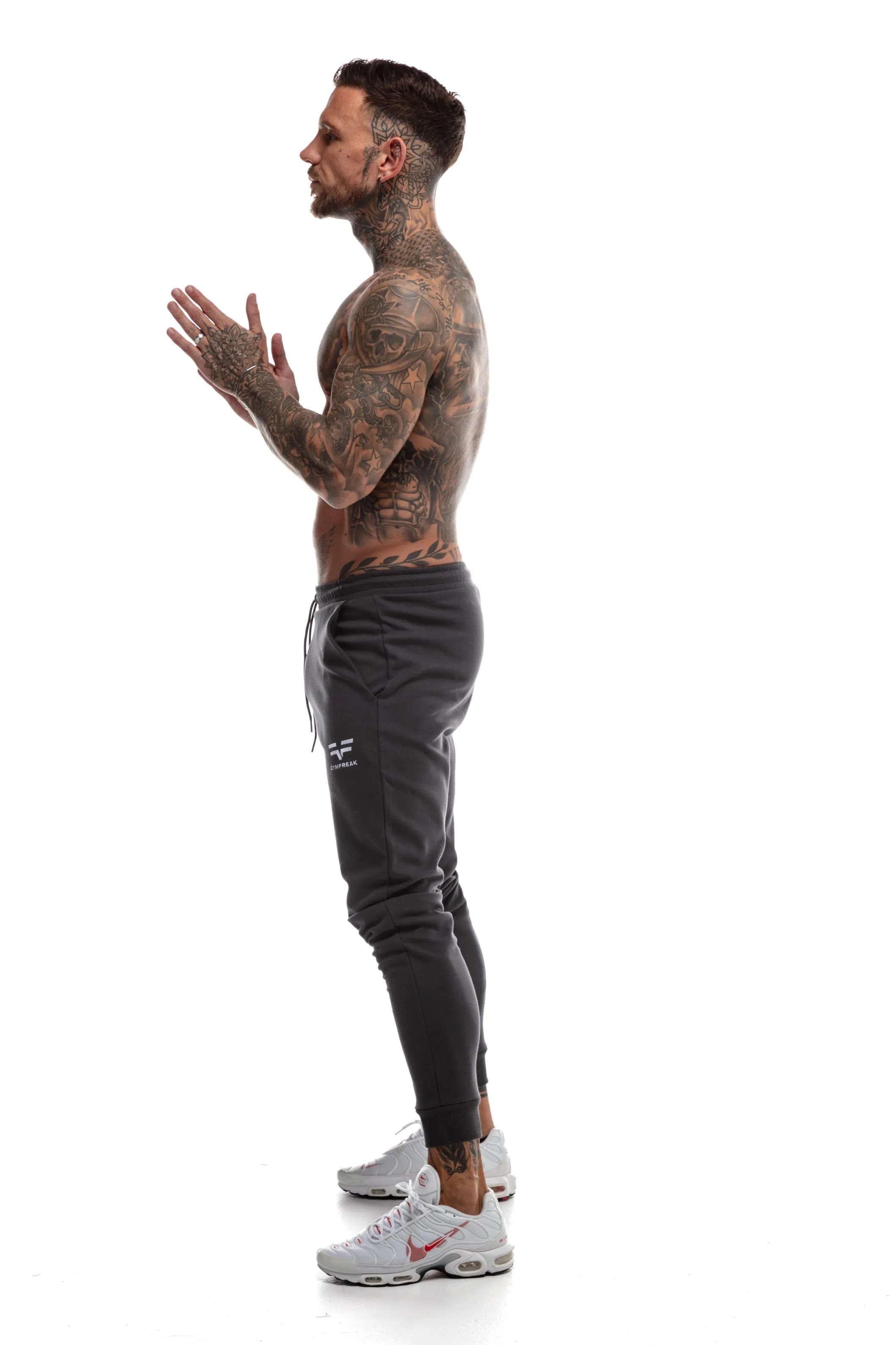 GymFreak Mens Power Joggers - Charcoal