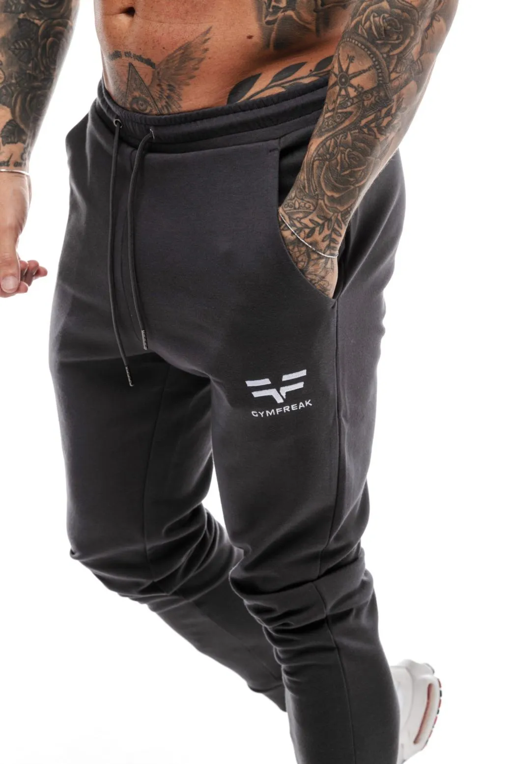 GymFreak Mens Power Joggers - Charcoal