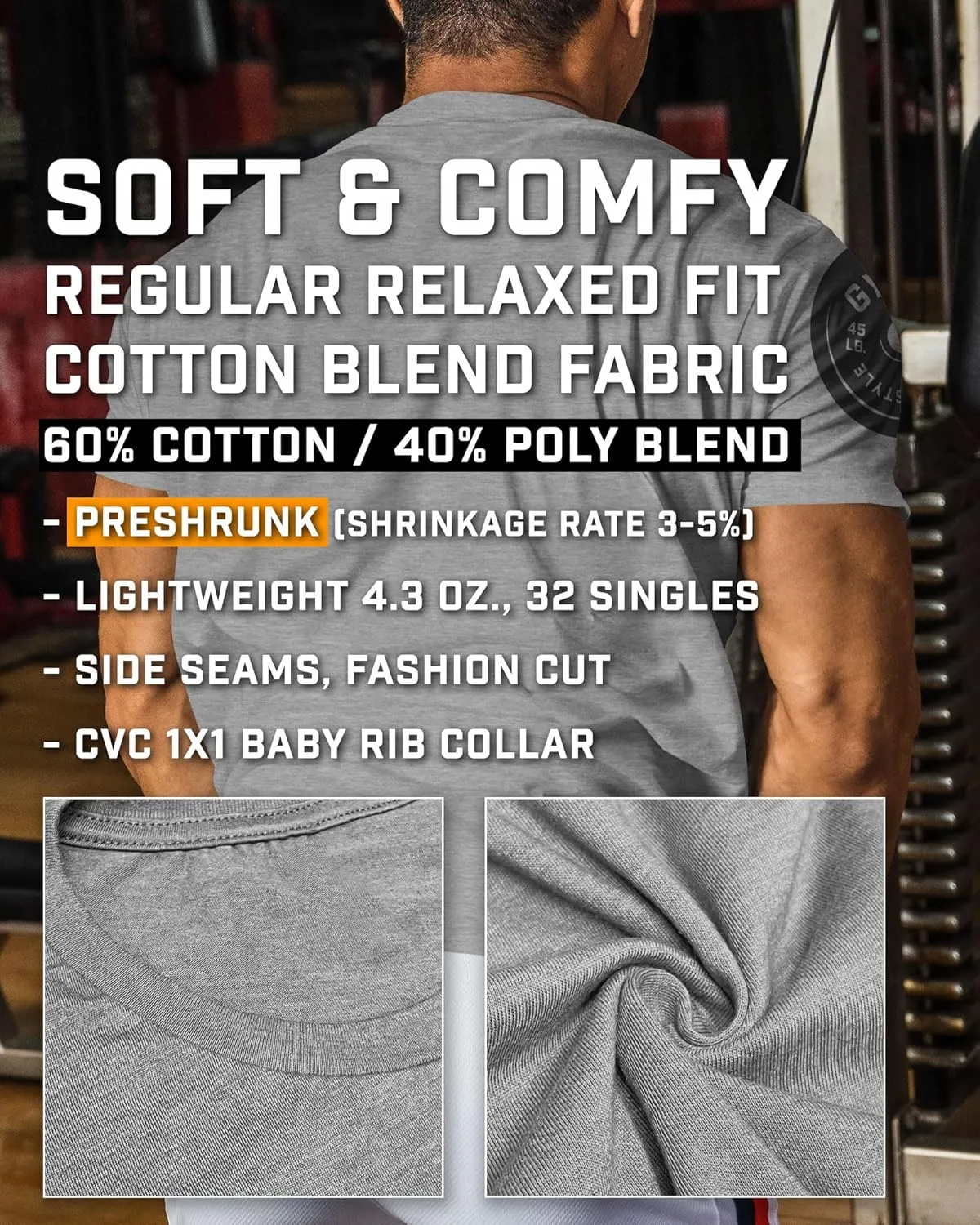 Gymish Lifestyle One More Set Motivational Lifting T-Shirt, Gym Workout Men Tees