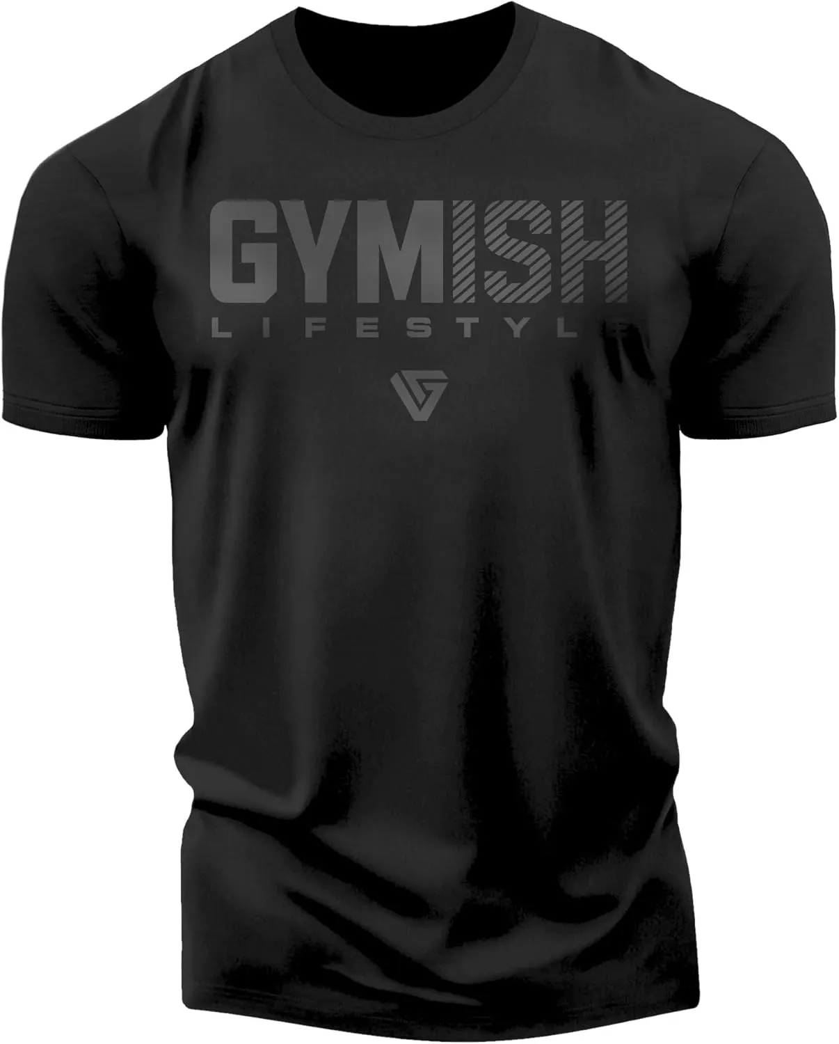 Gymish Lifestyle Squat Squad Rubber Back Protection Layer Gym Workout Shirt for Men
