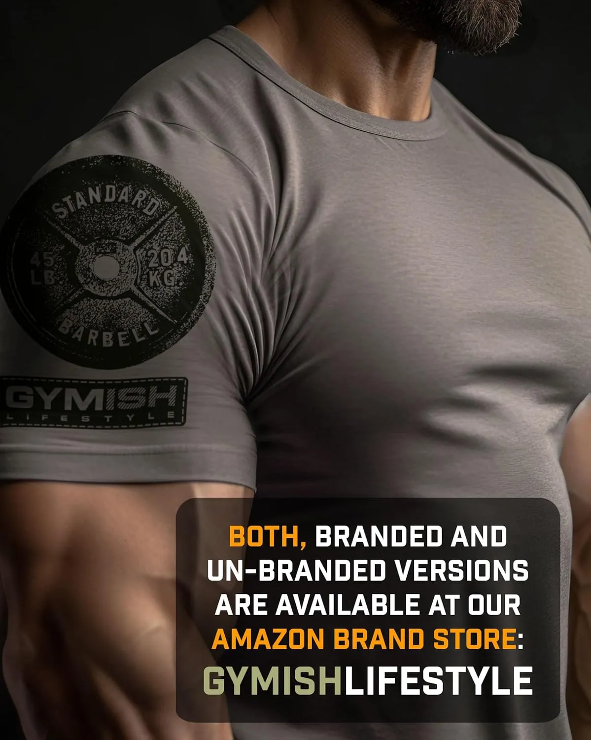 Gymish Lifestyle Squat Squad Rubber Back Protection Layer Gym Workout Shirt for Men
