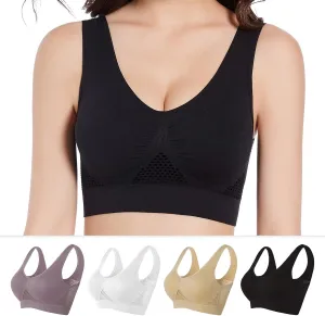 GYQMBT Breathable Cool Liftup Air Bras,2024 New Breathable Sports Bras for Women Plus SizeComfortable Sports Bra