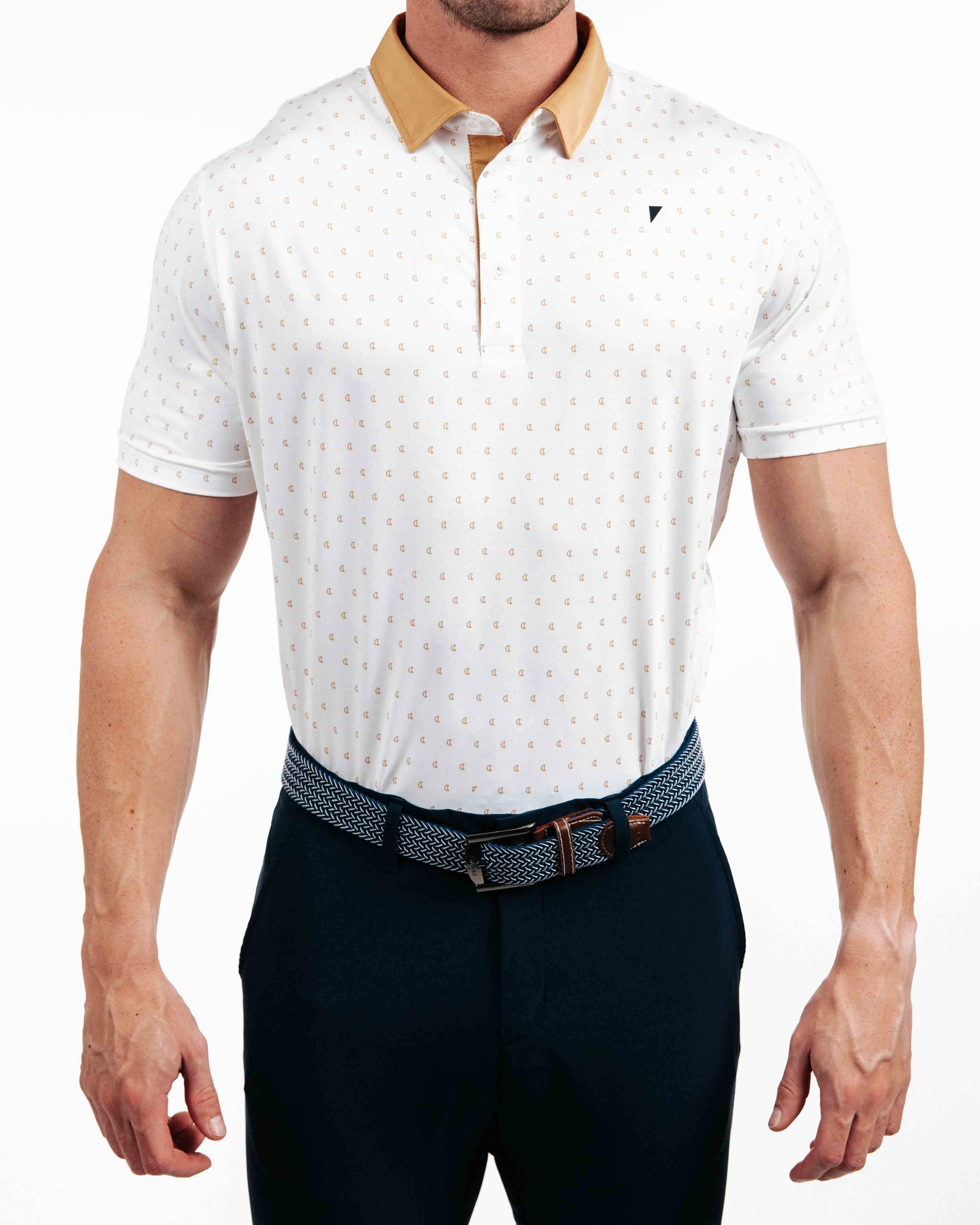 Half Moon Classic Polo Comfy Fit LayeredCuff