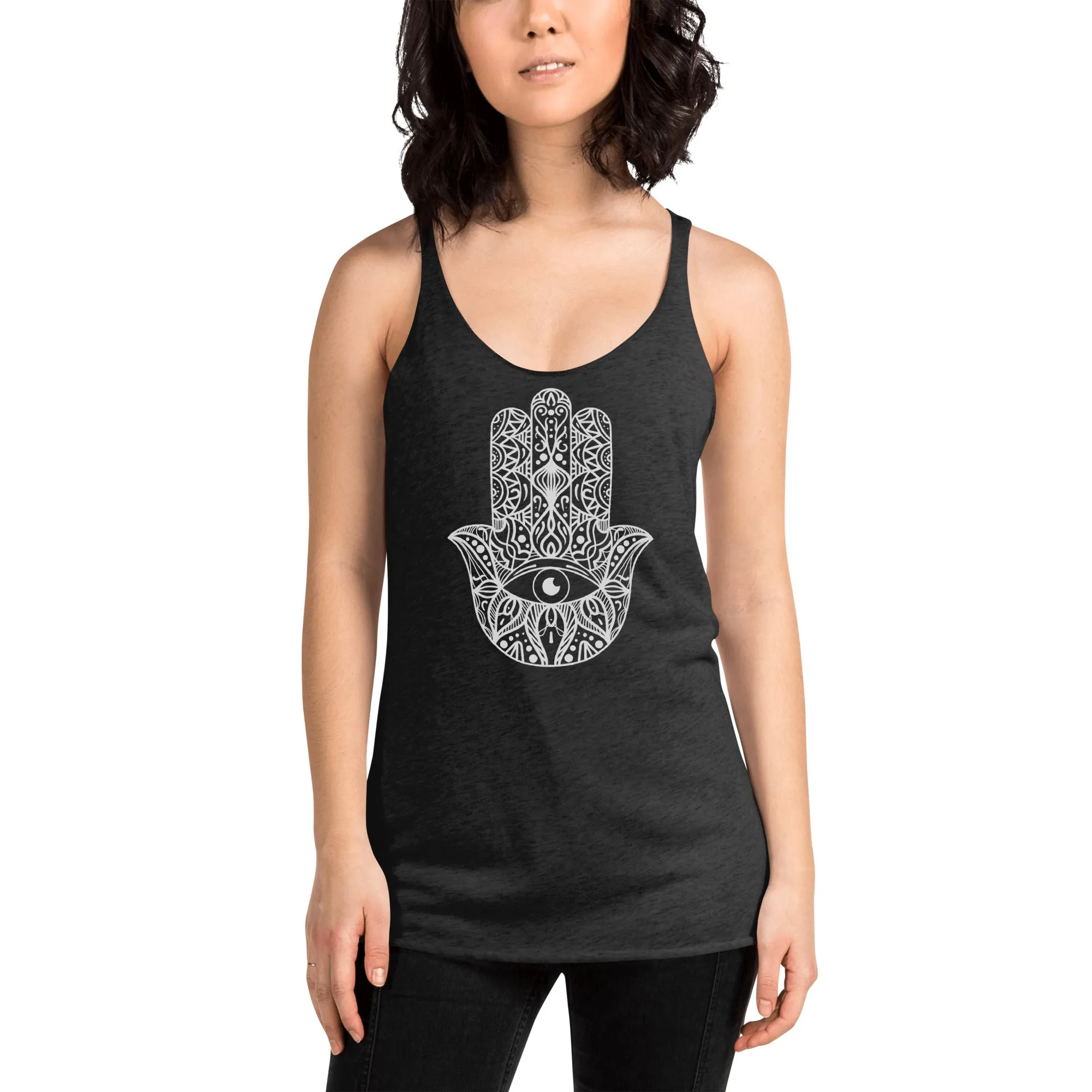 Hamsa Hand Yoga Tank, lioness-love